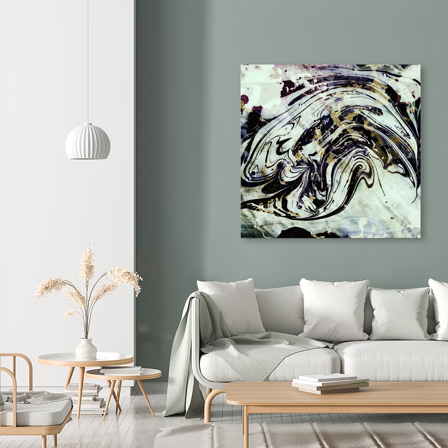 black gold marble by Haris Kavalla on GIANT ART - black digital painting