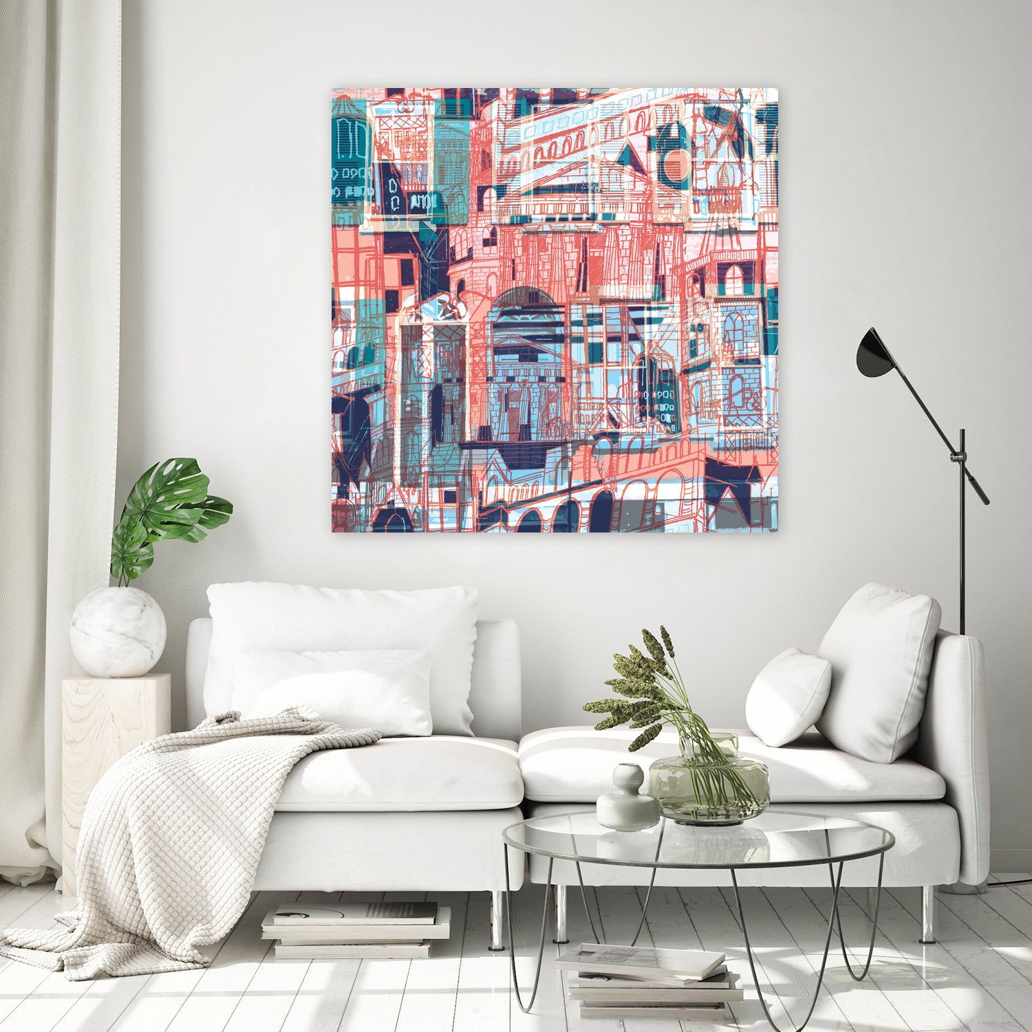 Downtown Funk by Insiyah Shahpurwalla on GIANT ART - orange photo illustration