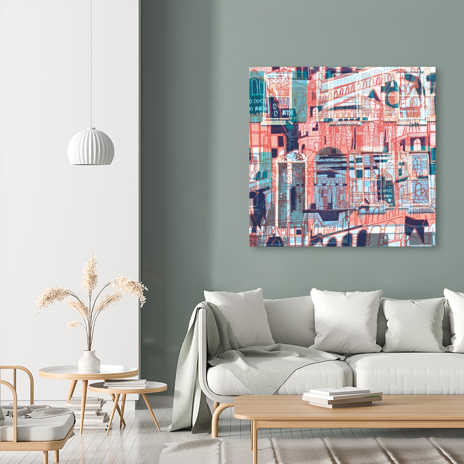 Downtown Funk by Insiyah Shahpurwalla on GIANT ART - orange photo illustration