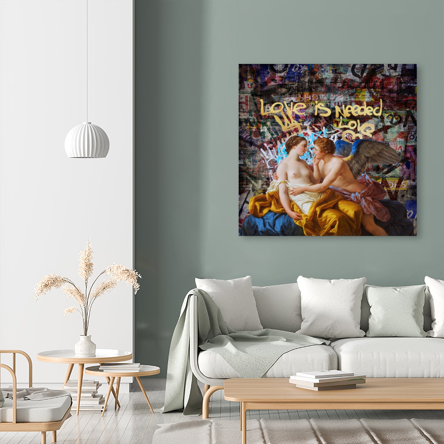 love is needed by José Luis Guerrero on GIANT ART - blue digital painting