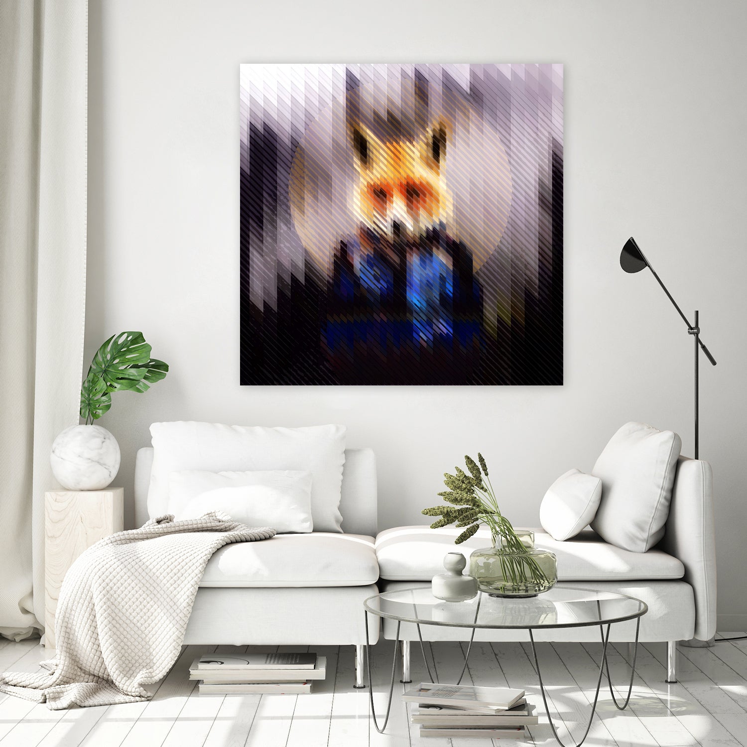 Cool Fox by Ali Gulec on GIANT ART - black digital drawing