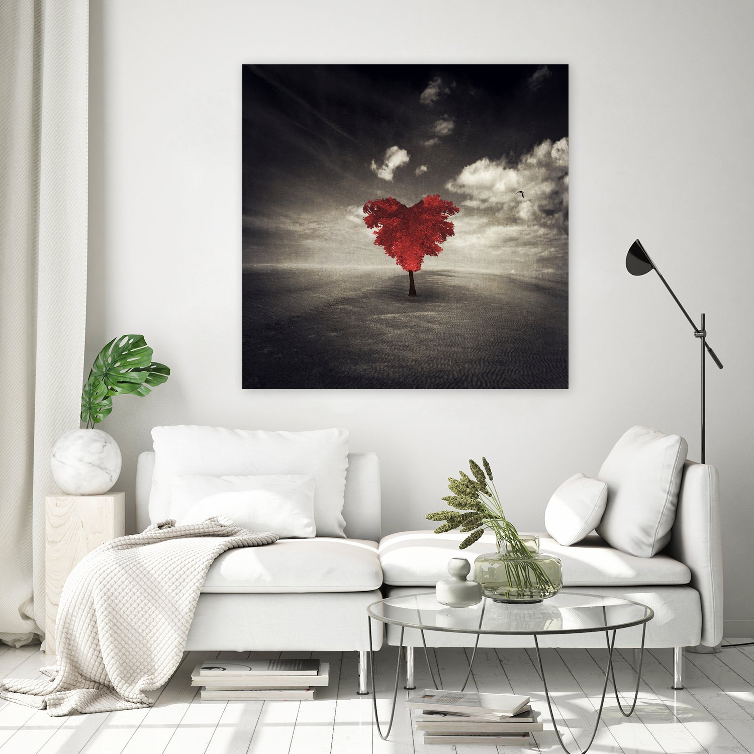 heart tree by Dirk Wüstenhagen on GIANT ART - brown photo illustration