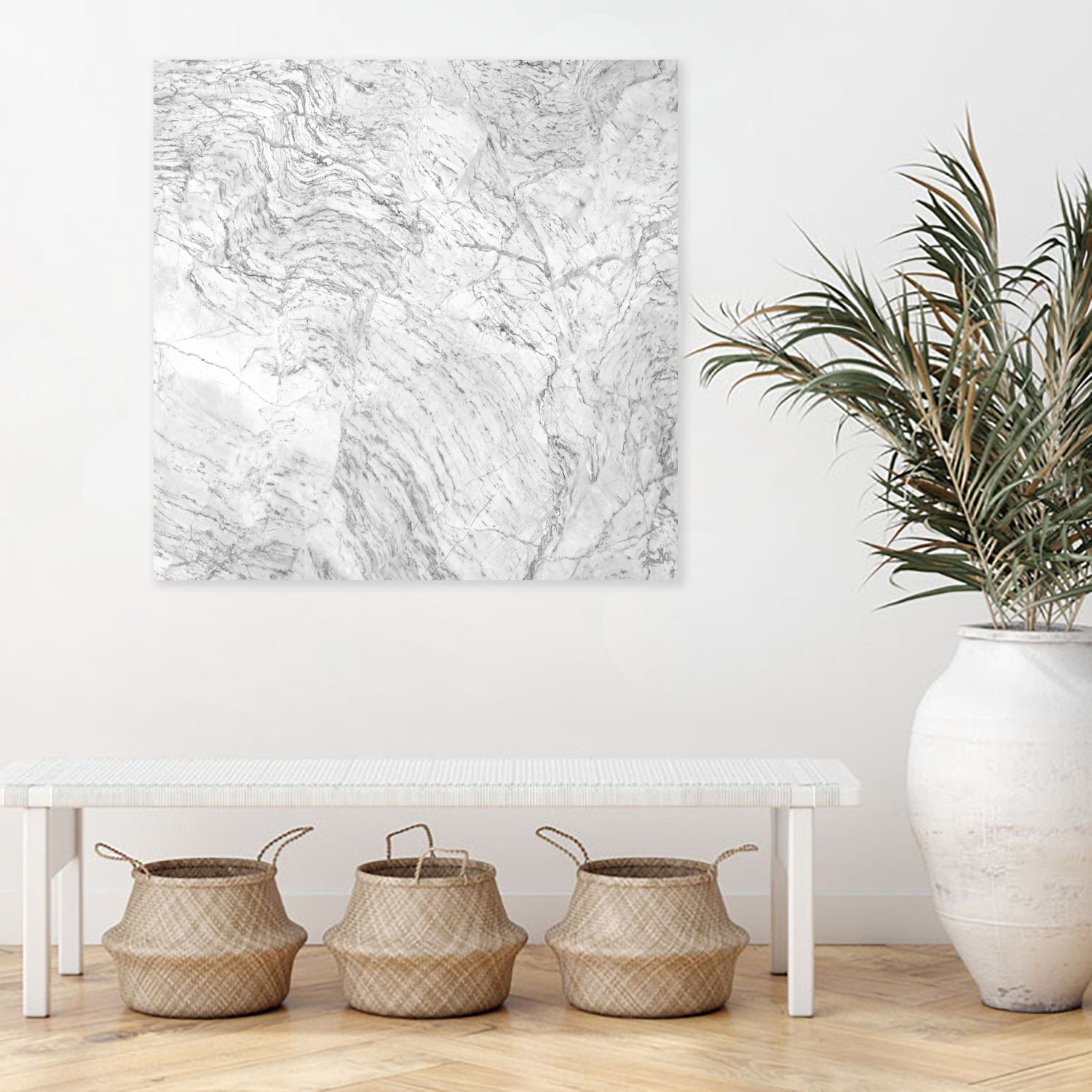 White Marble IV by amini 54 on GIANT ART - white photo manipulation