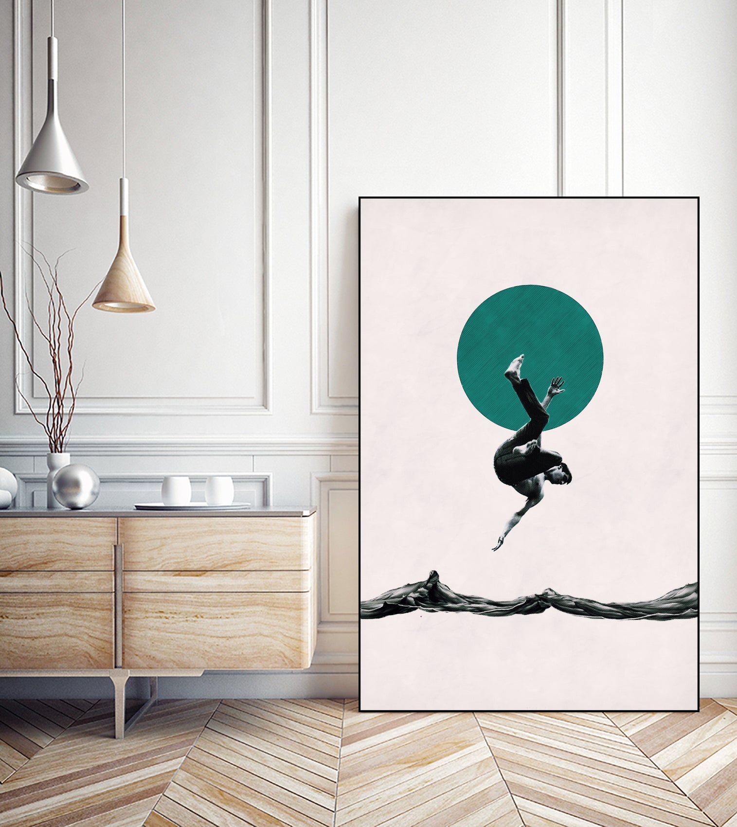 Falling with style by Menelaos Trompoukis on GIANT ART - white digital painting