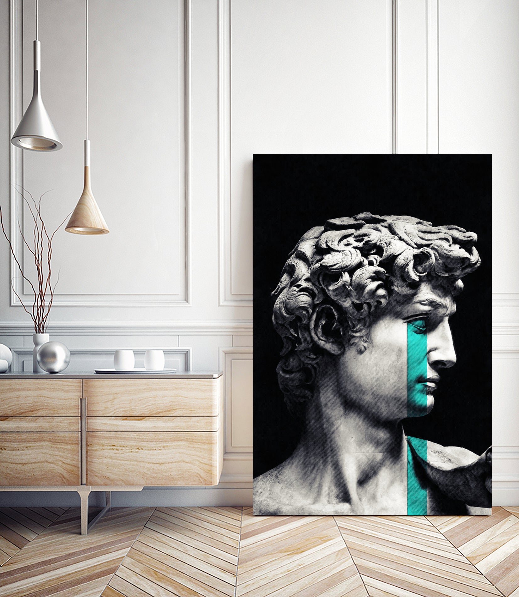 Crying David by Menelaos Trompoukis on GIANT ART - black digital painting
