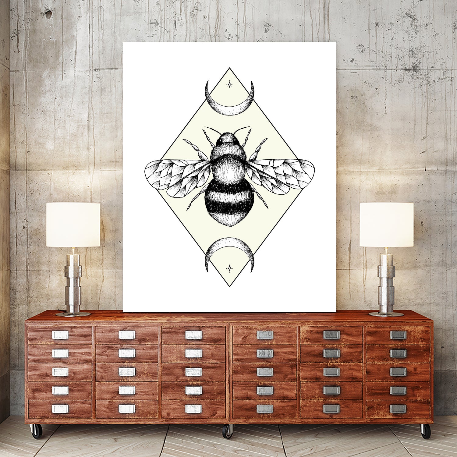 Bee Confident by Barbara Hollaus on GIANT ART - white digital drawing