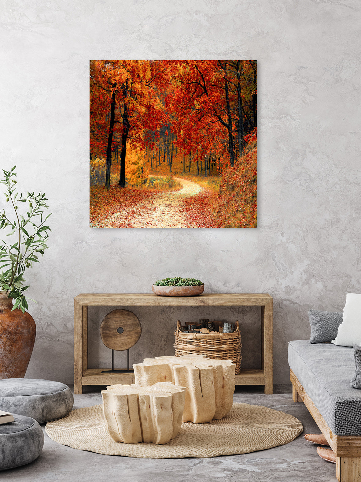 RED LEAF TREES by Mohd Azhari Enuar on GIANT ART - red photo manipulation