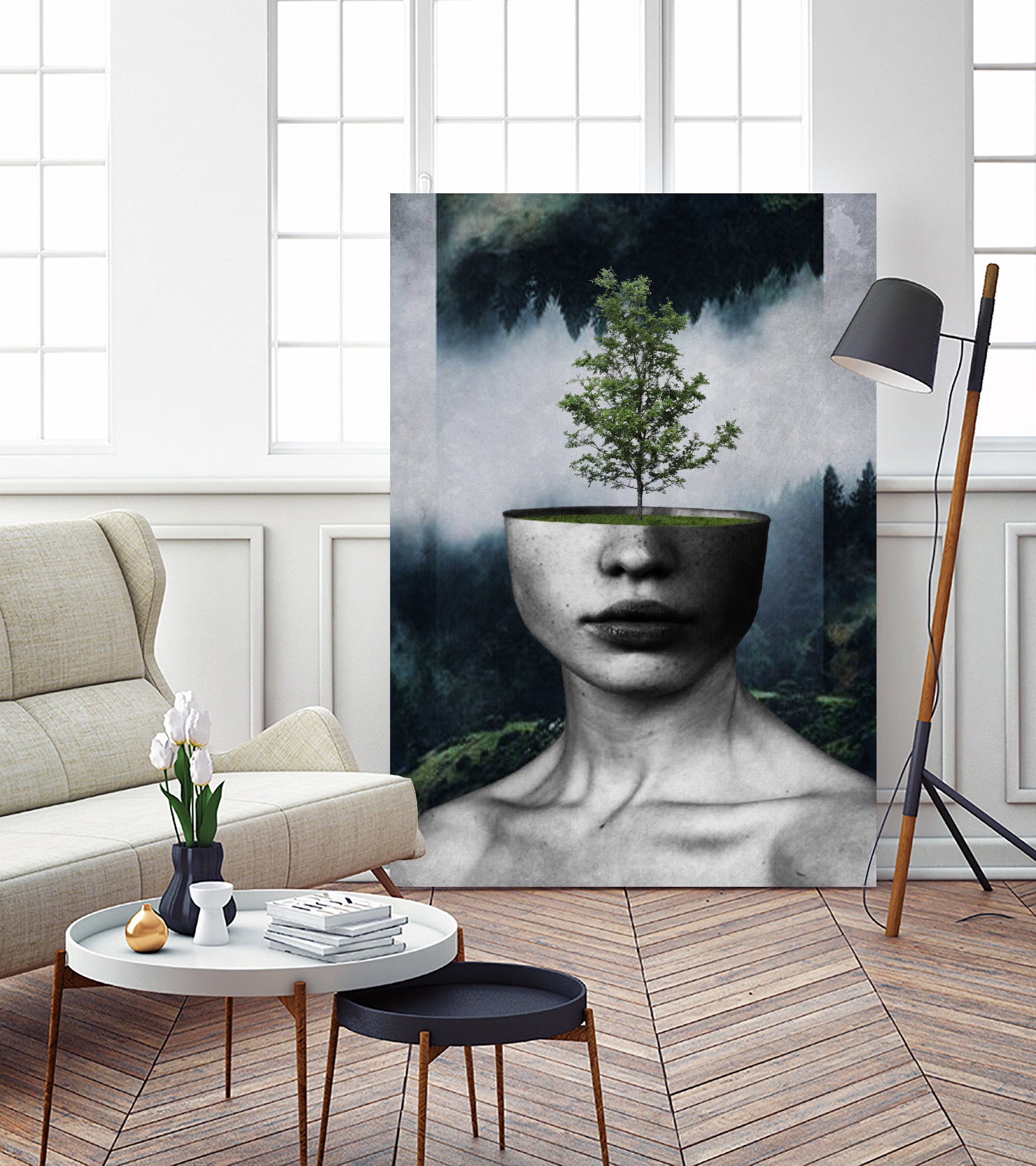 Tree Lady by Menelaos Trompoukis on GIANT ART - green digital painting