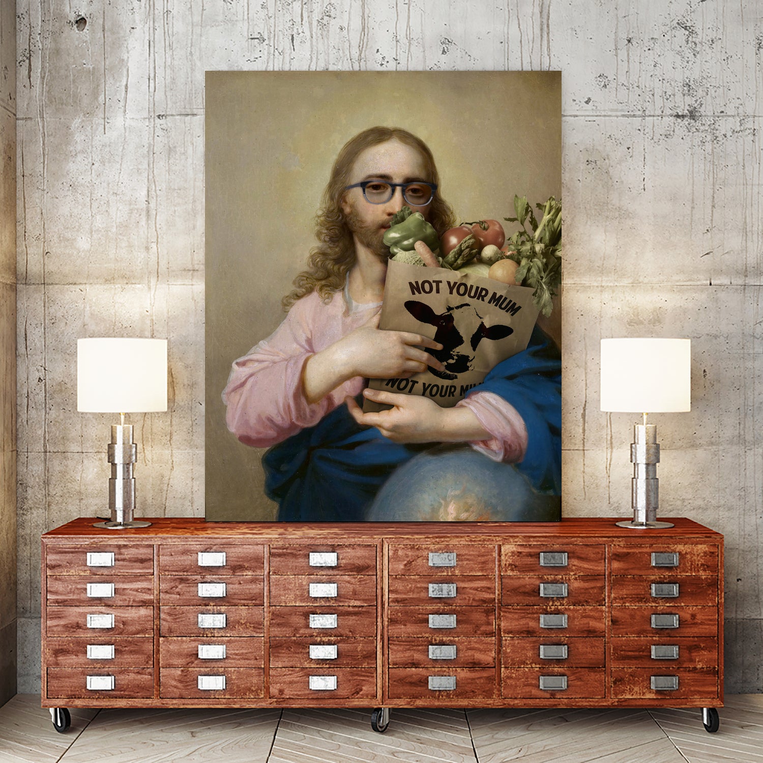 New Religion by José Luis Guerrero on GIANT ART - pink digital painting