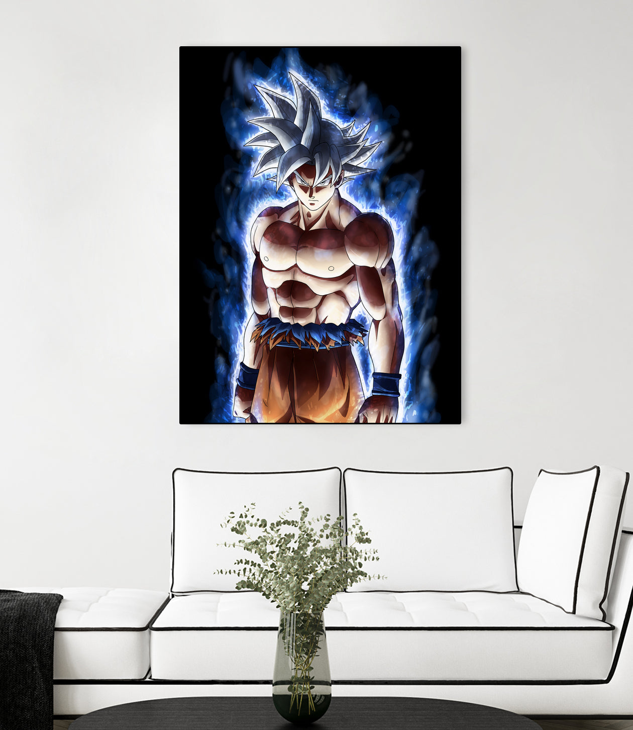 Goku ultra instinct - Selfish doctrine by MCAshe 24 on GIANT ART - blue digital drawing