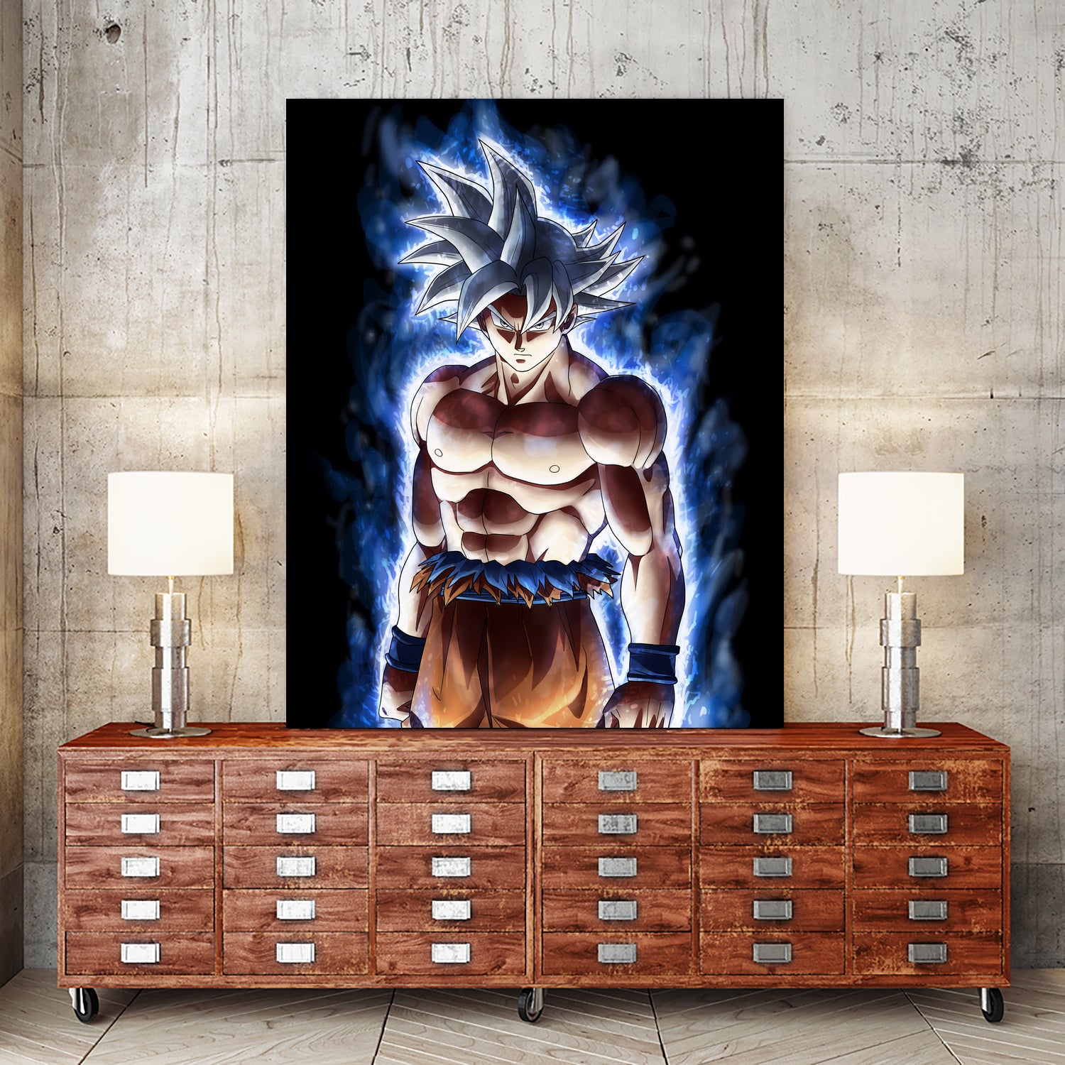 Goku ultra instinct - Selfish doctrine by MCAshe 24 on GIANT ART - blue digital drawing