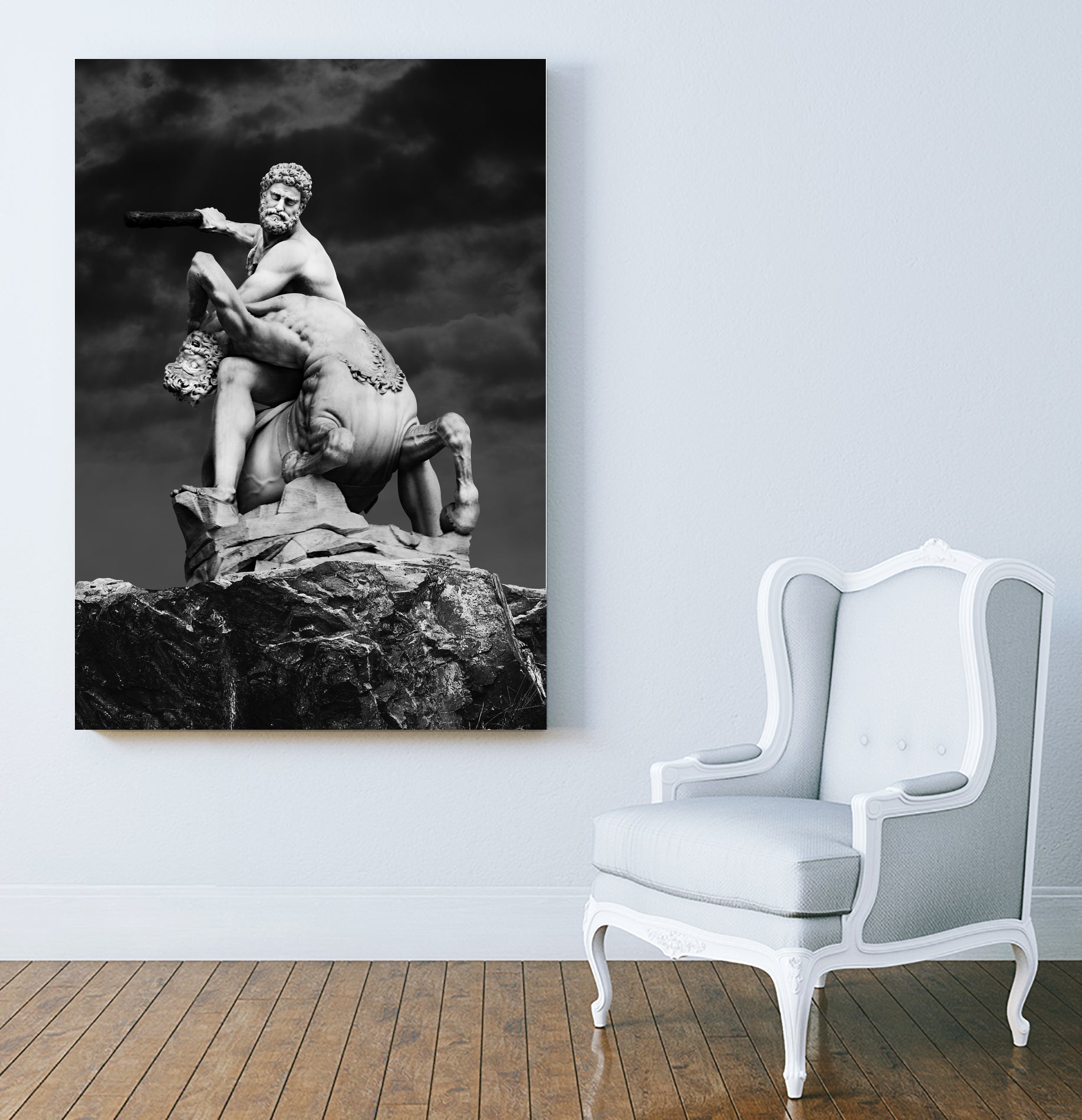 Heracles & Nessus by Burak Günay on GIANT ART - black digital painting