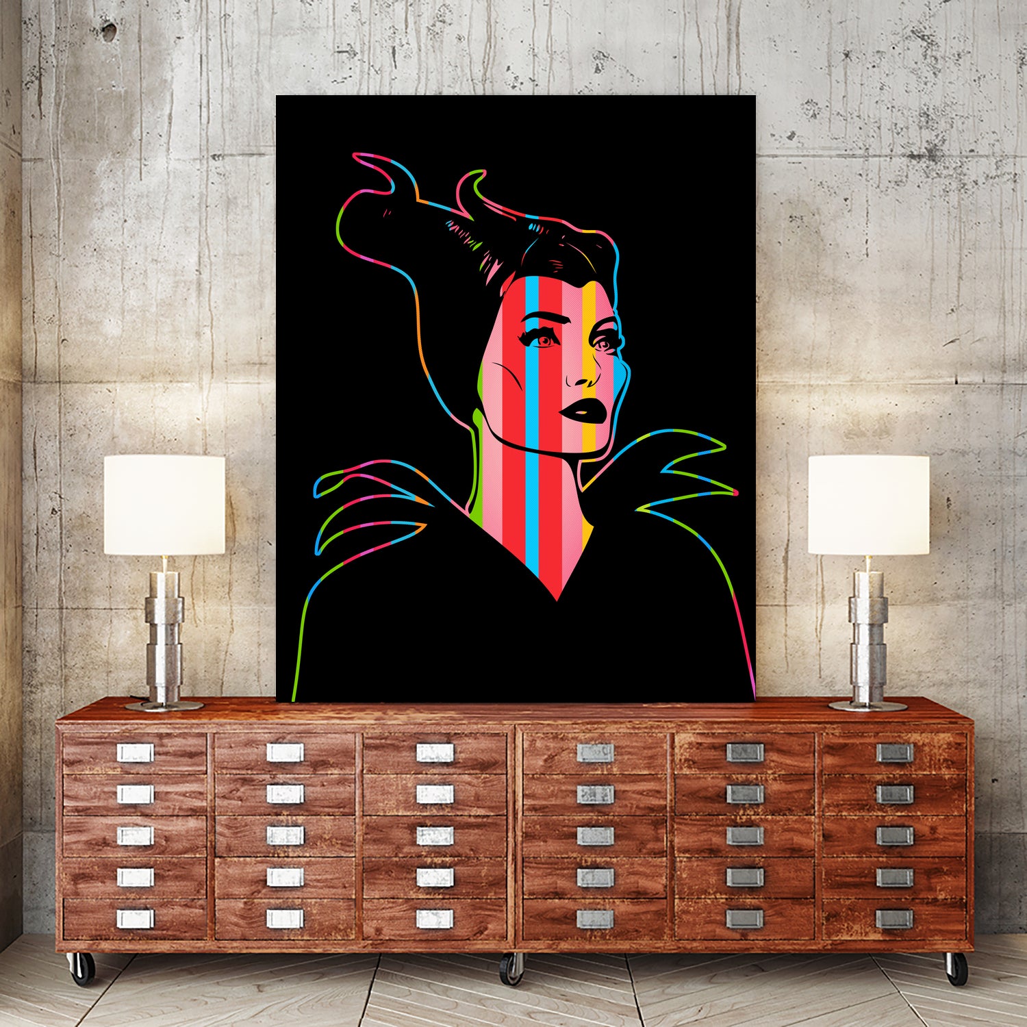 Maleficent | Dark | Pop Art by William Cuccio on GIANT ART - black digital drawing