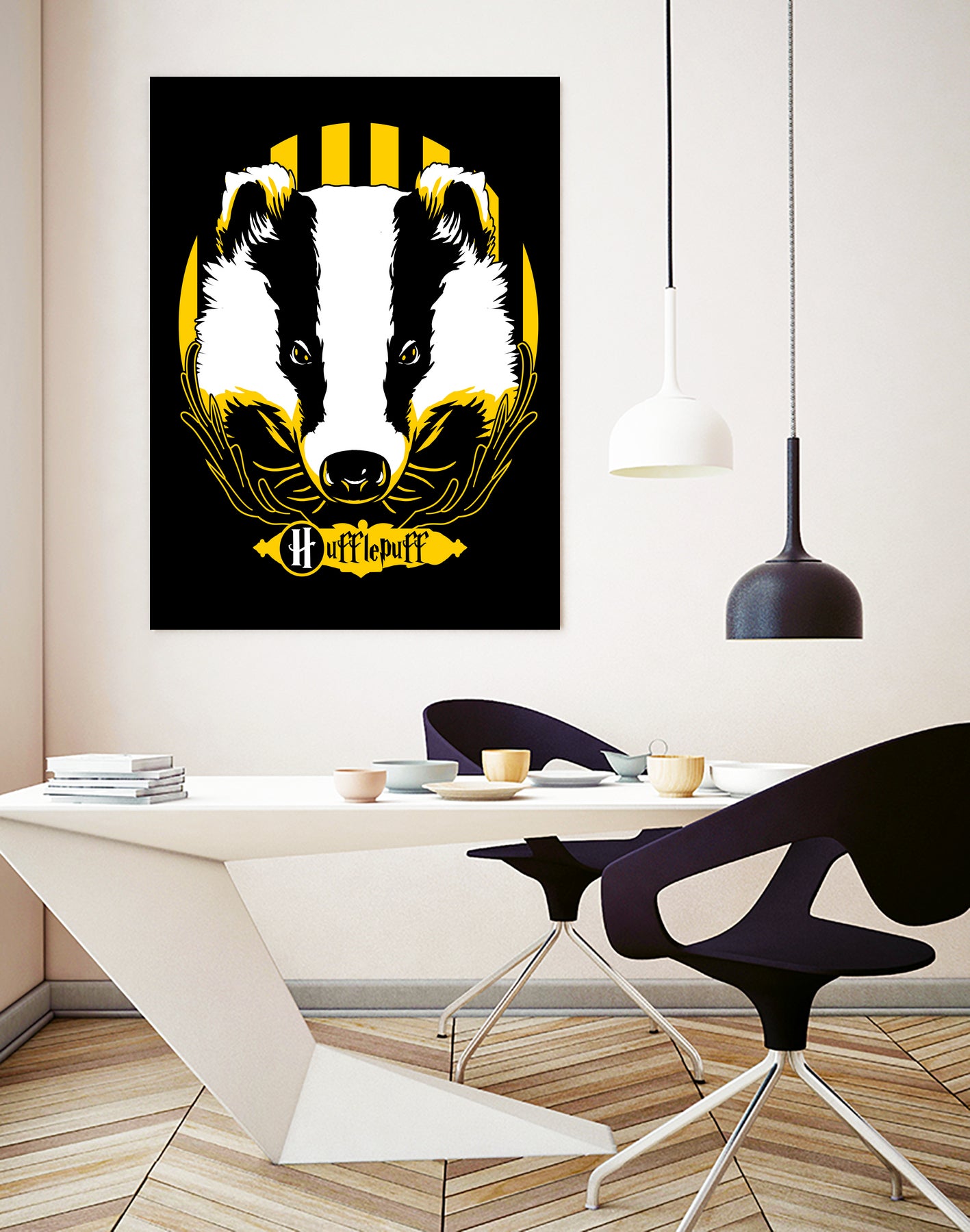 Hufflepuff by Samuel Rodrigues on GIANT ART - black digital painting