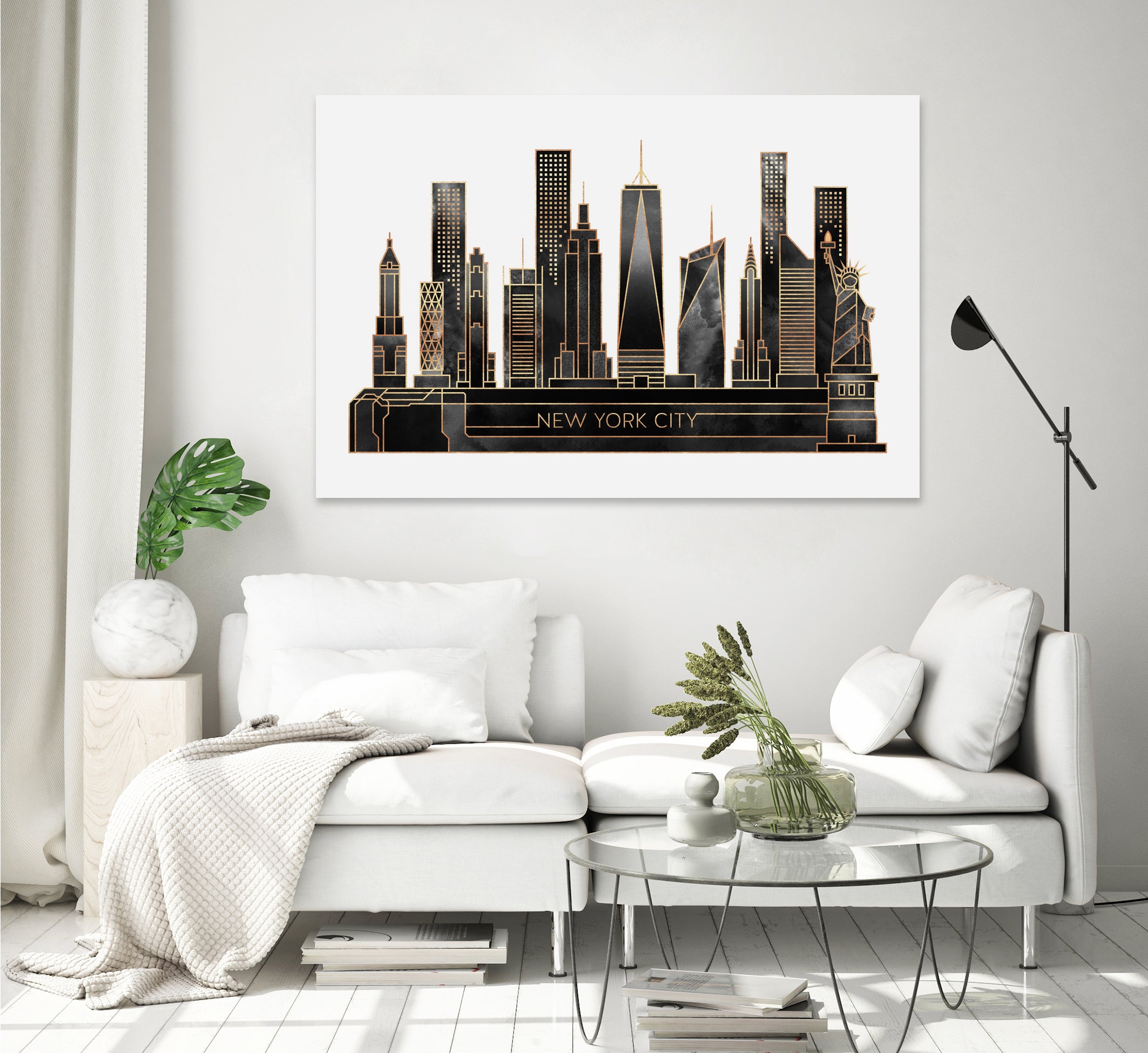 NYC - Black by Elisabeth Fredriksson on GIANT ART - black digital painting