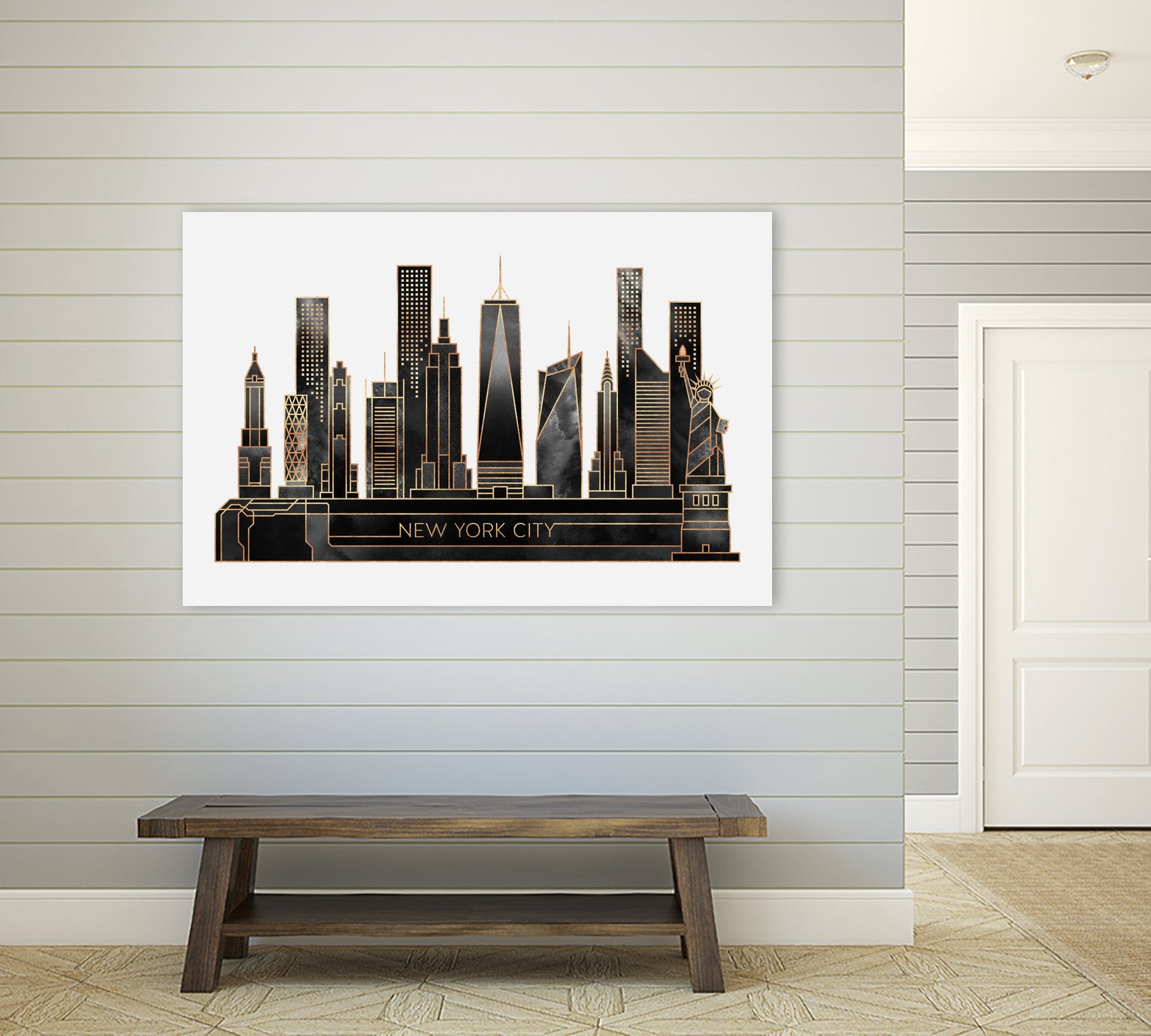 NYC - Black by Elisabeth Fredriksson on GIANT ART - black digital painting