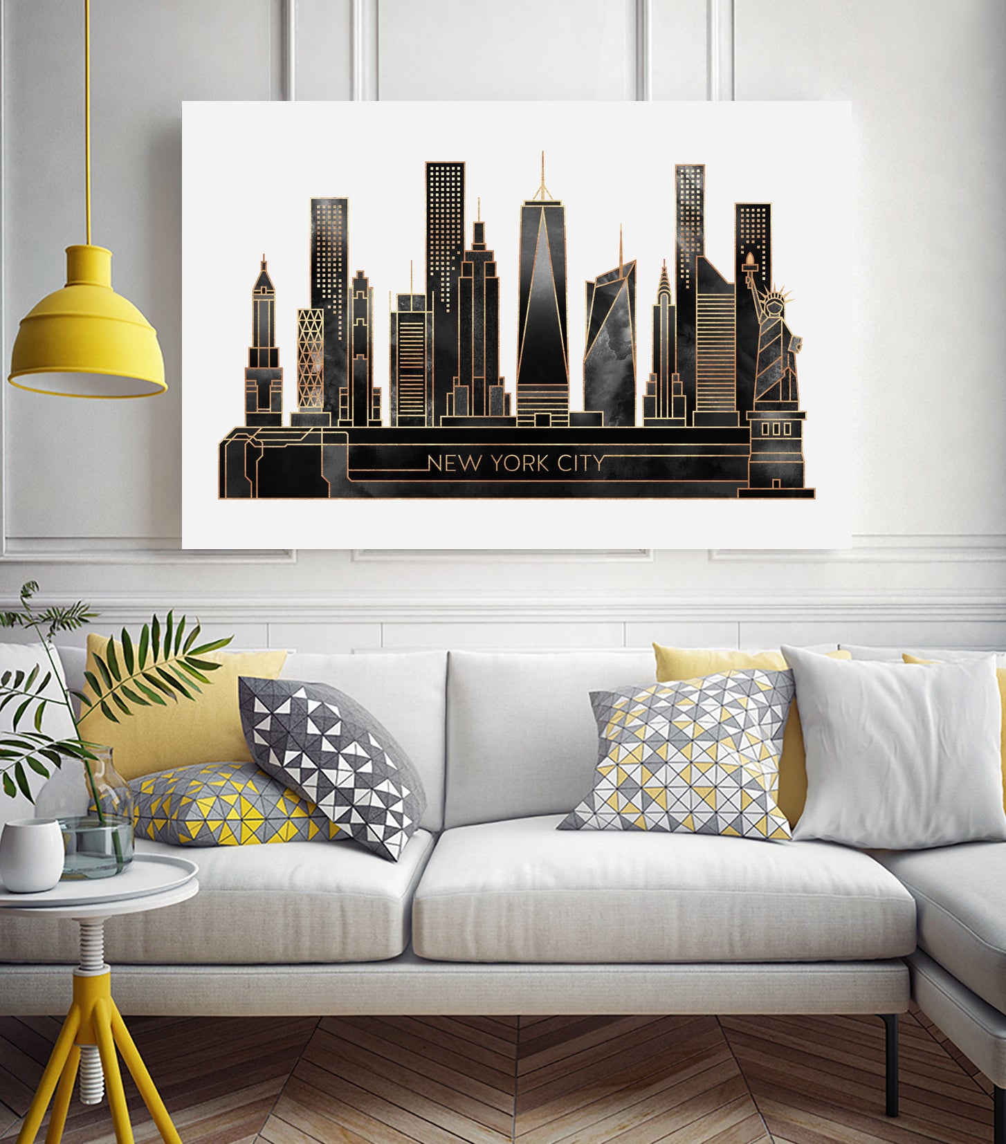 NYC - Black by Elisabeth Fredriksson on GIANT ART - black digital painting