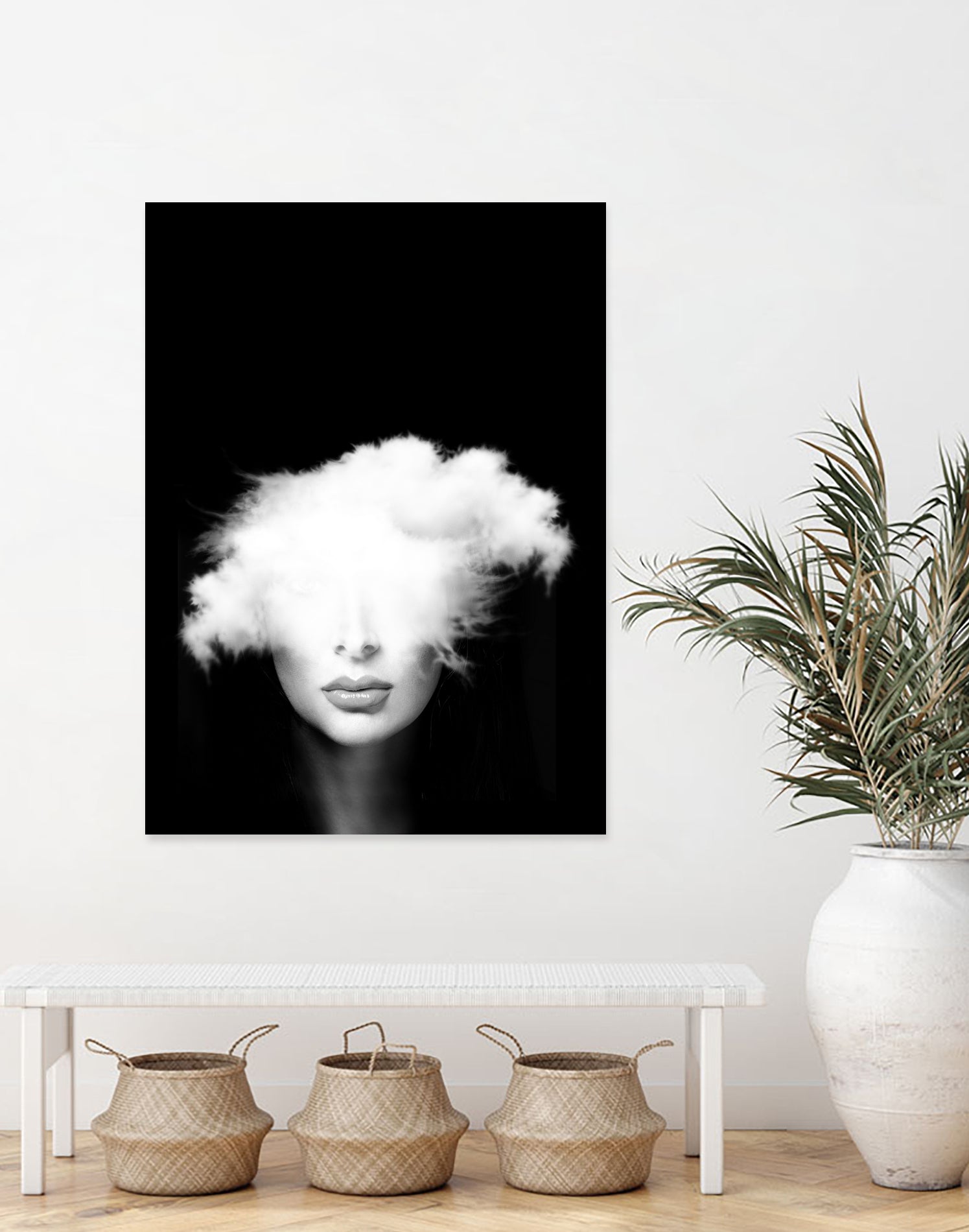 Head in the clouds by Tania Amrein on GIANT ART - black mixed media