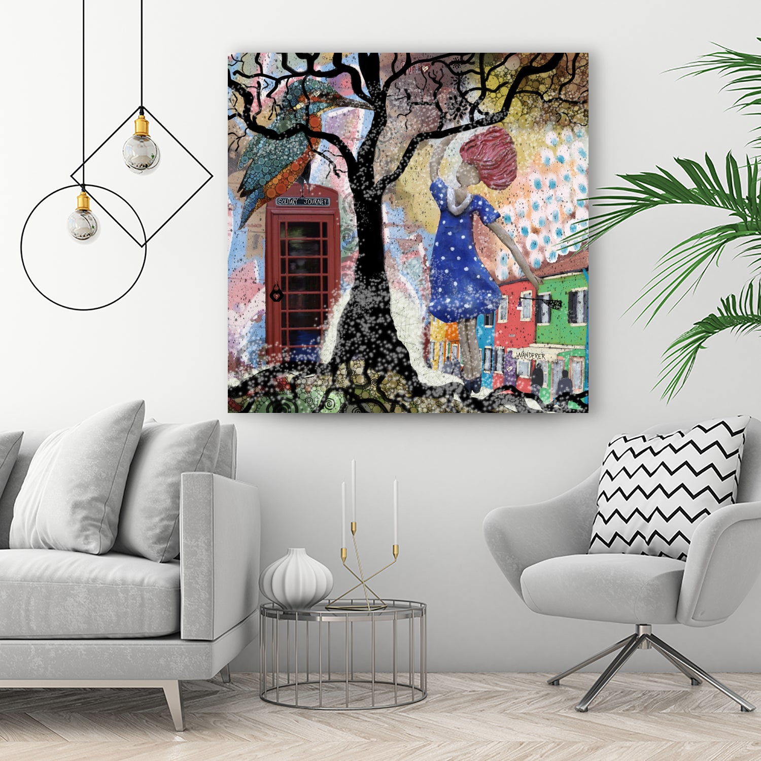 Solitary Journey by Patrice Pfeiffer on GIANT ART - blue digital painting