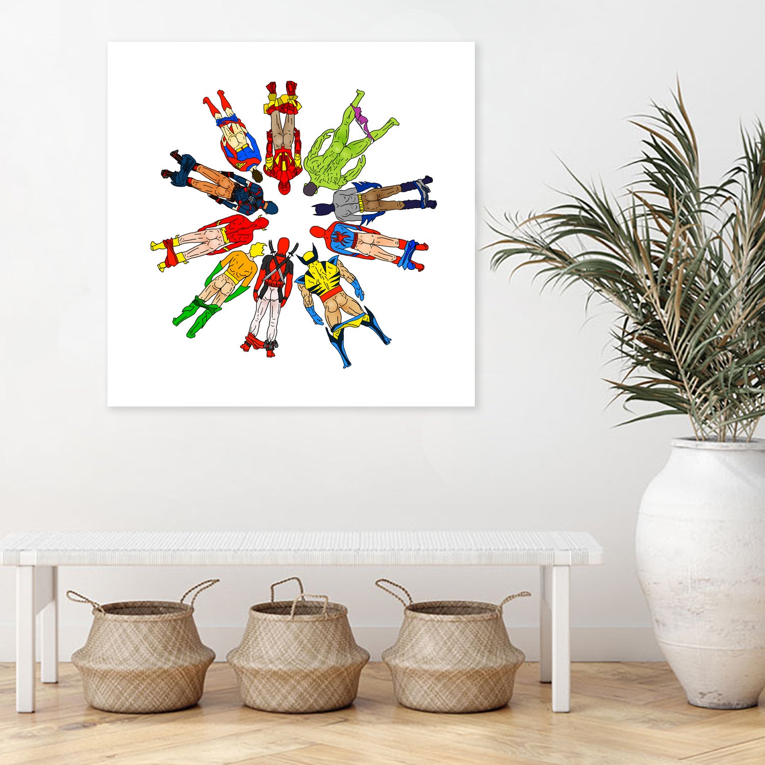 Super Hero Butts by Winston Chiu on GIANT ART - white digital drawing