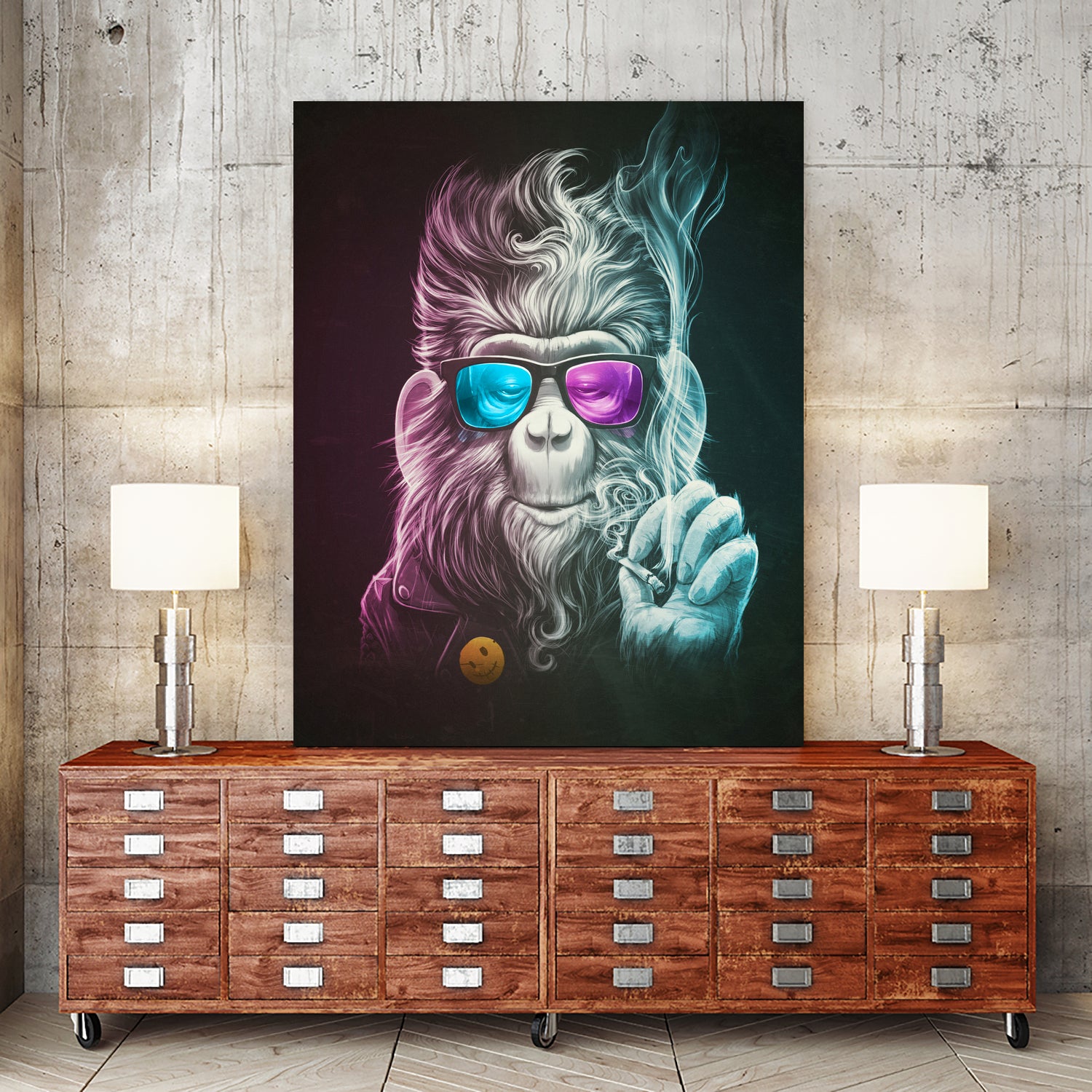 Smoky by Lukáš Brežák on GIANT ART - fuchsia digital painting