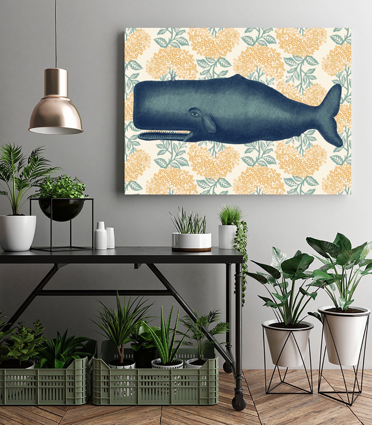 Moby Vineyard Goldenrod by Thomas Fernez on GIANT ART - yellow digital drawing