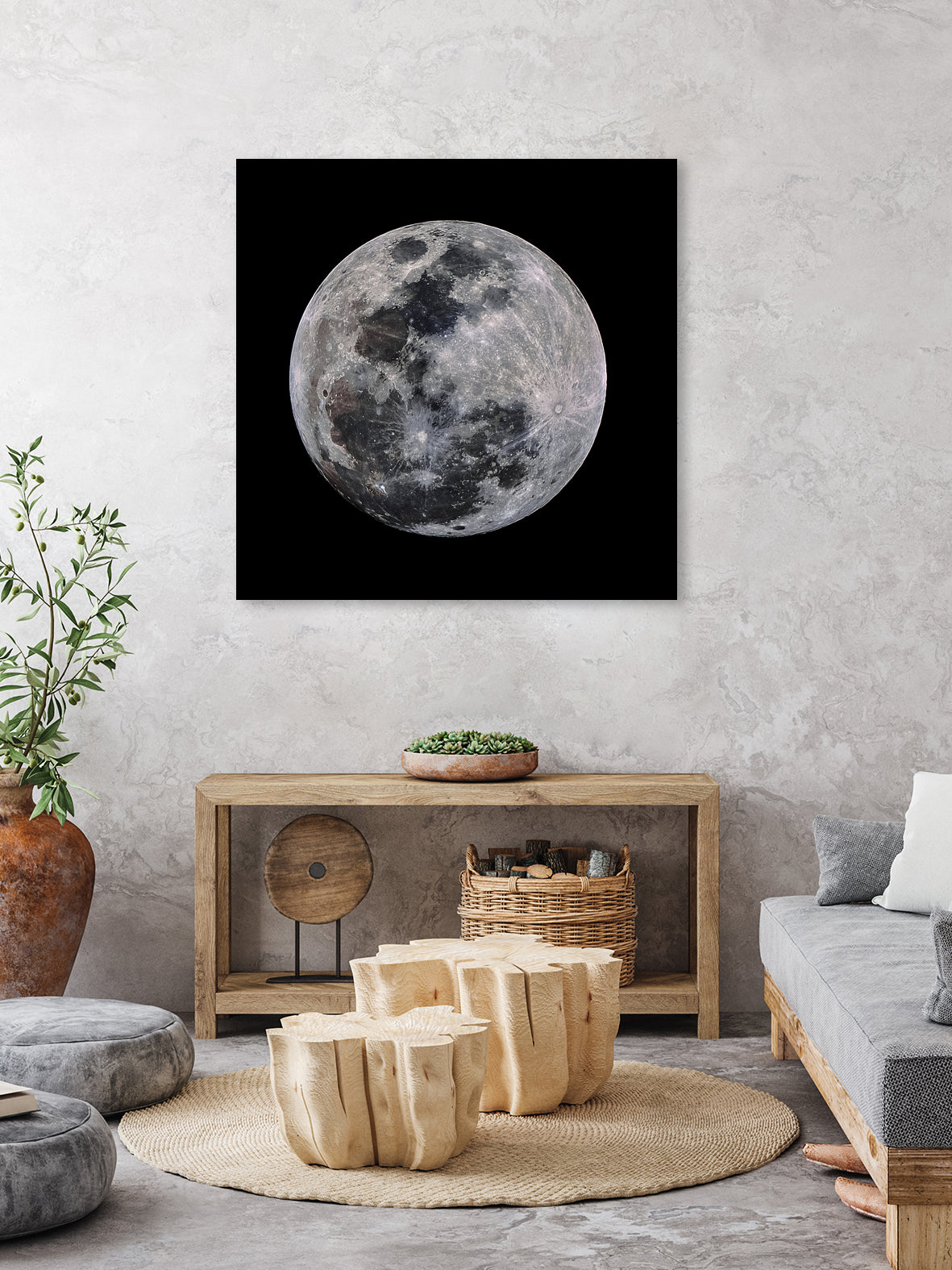 Super Moon by Lorenzo Bustillo on GIANT ART - gray photo illustration