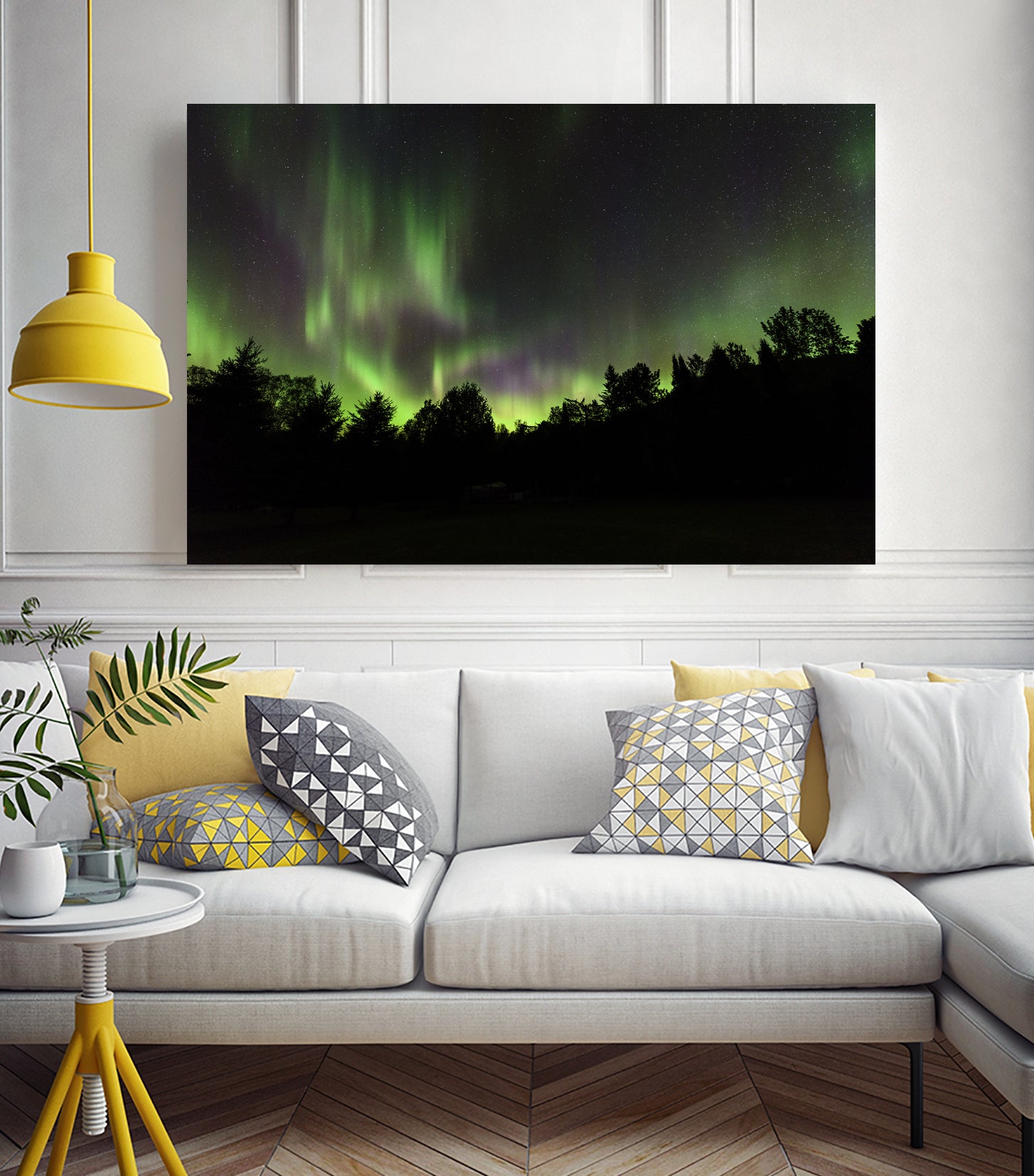 Quebec Northern Lights by Lorenzo Bustillo on GIANT ART - gray photo illustration