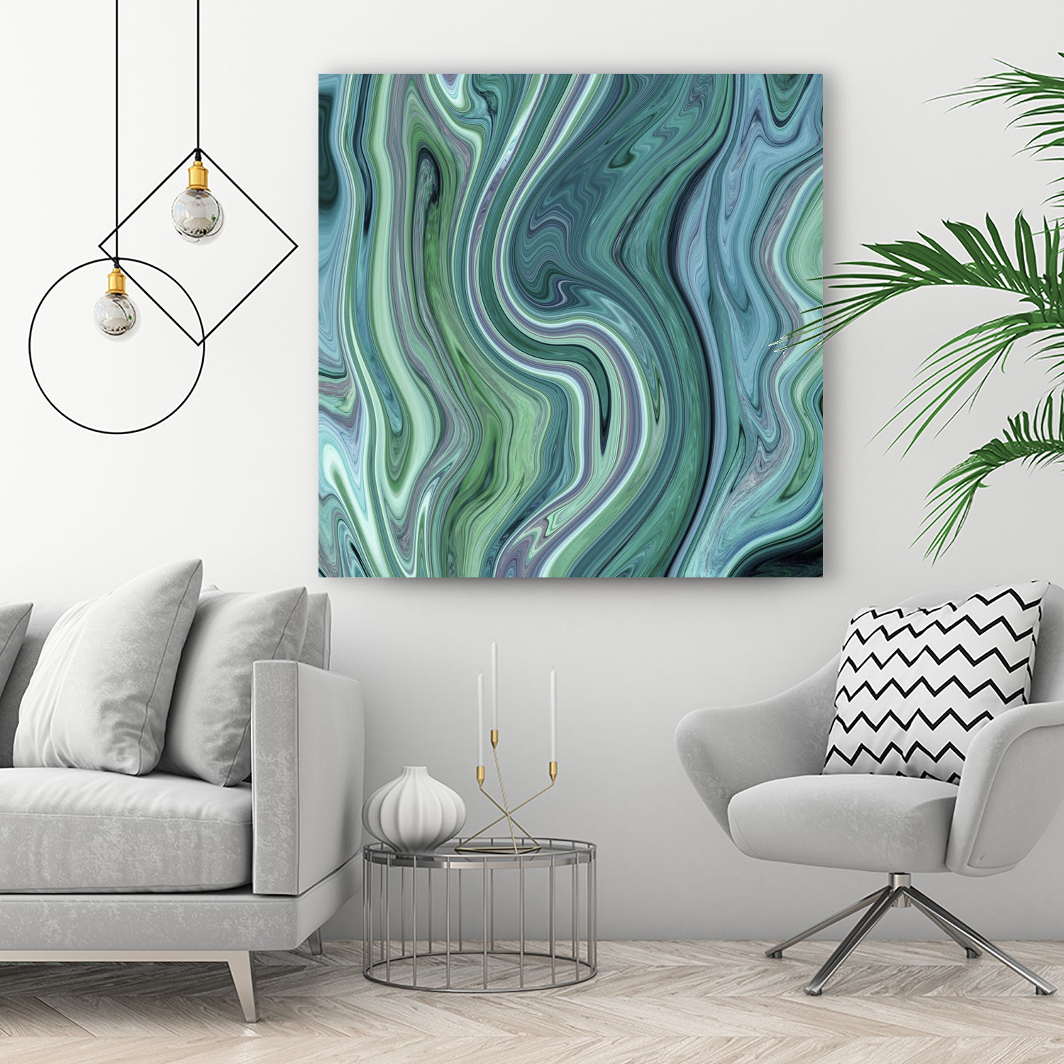 Green marble I by Tania Amrein on GIANT ART - green digital drawing