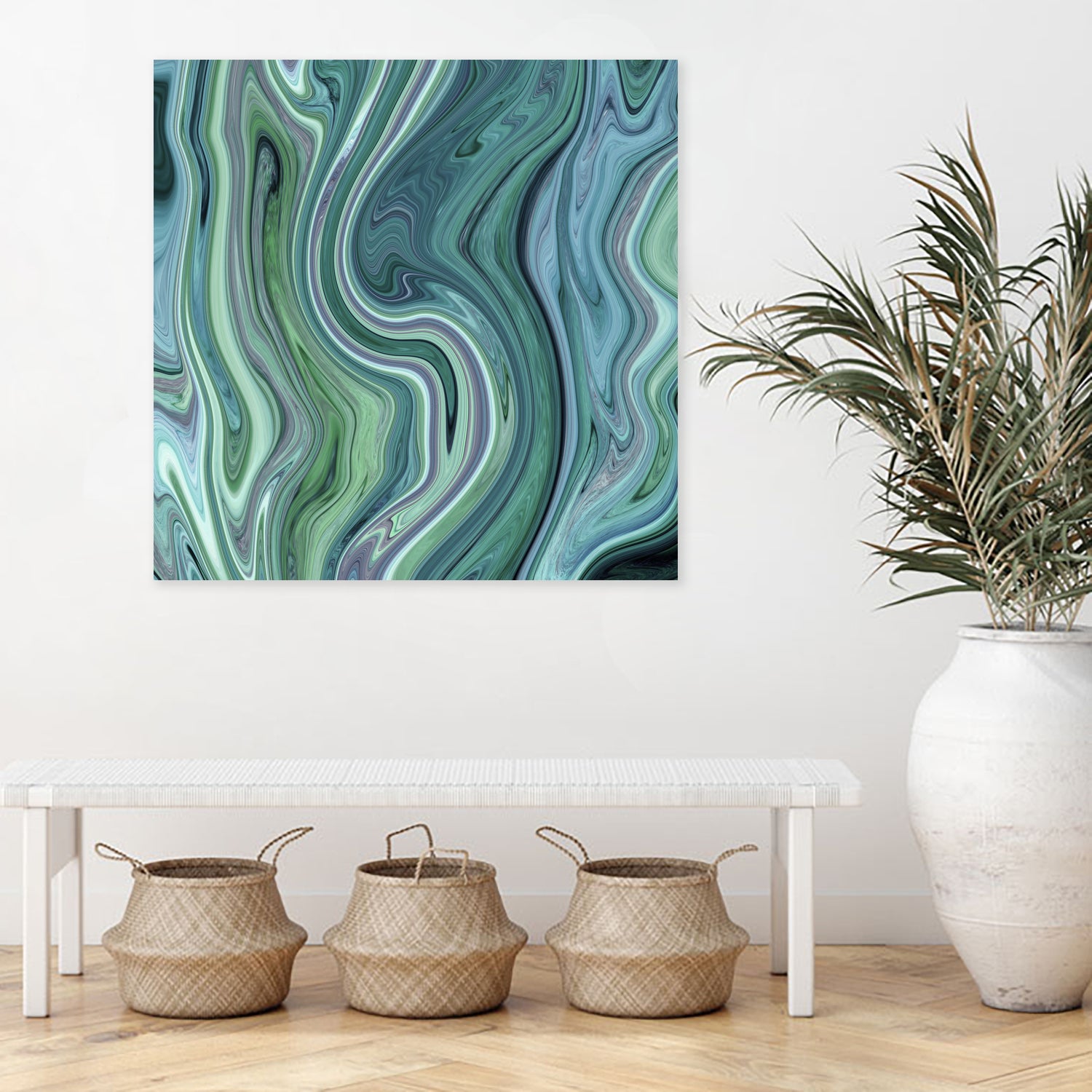 Green marble I by Tania Amrein on GIANT ART - green digital drawing