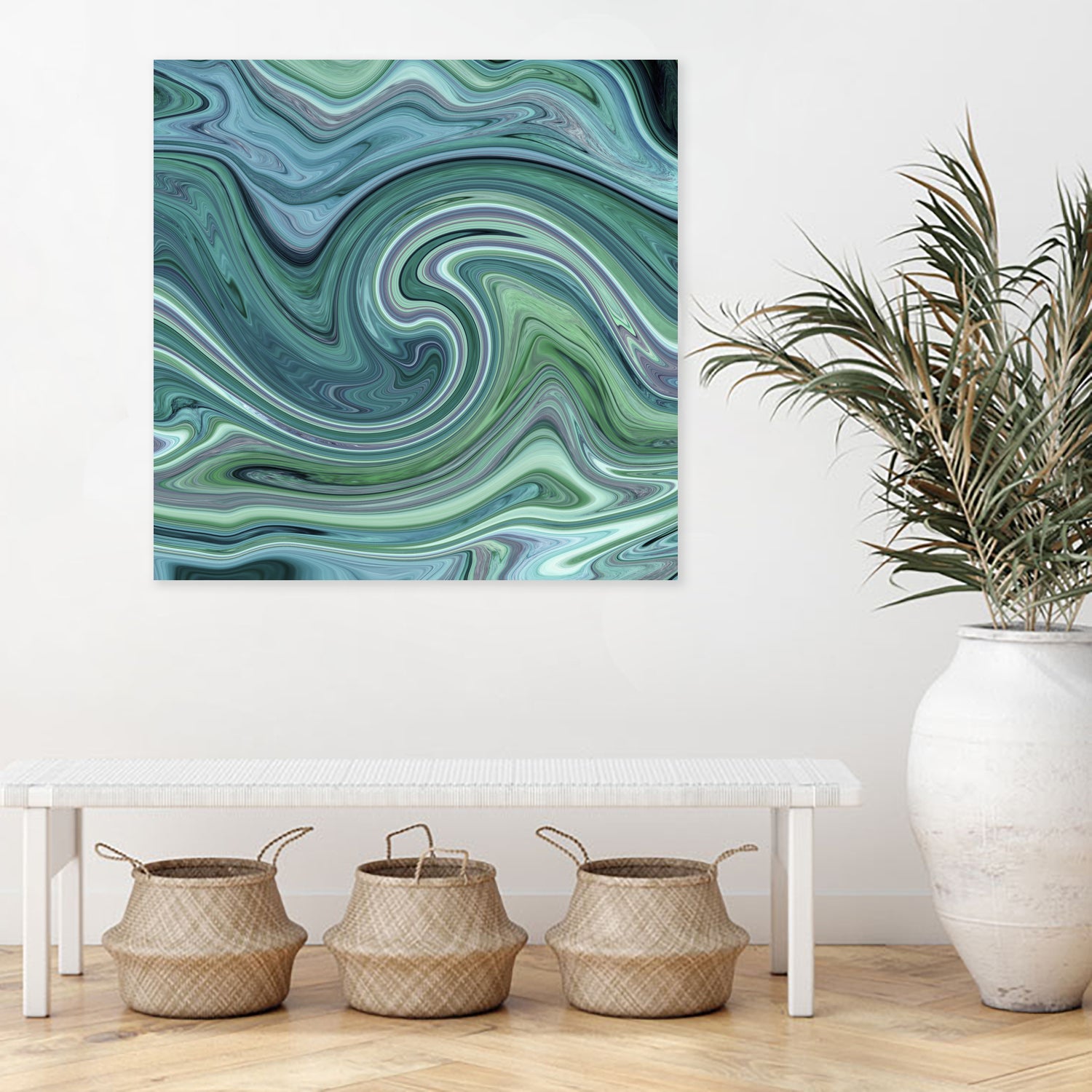 Green marble II by Tania Amrein on GIANT ART - green digital drawing
