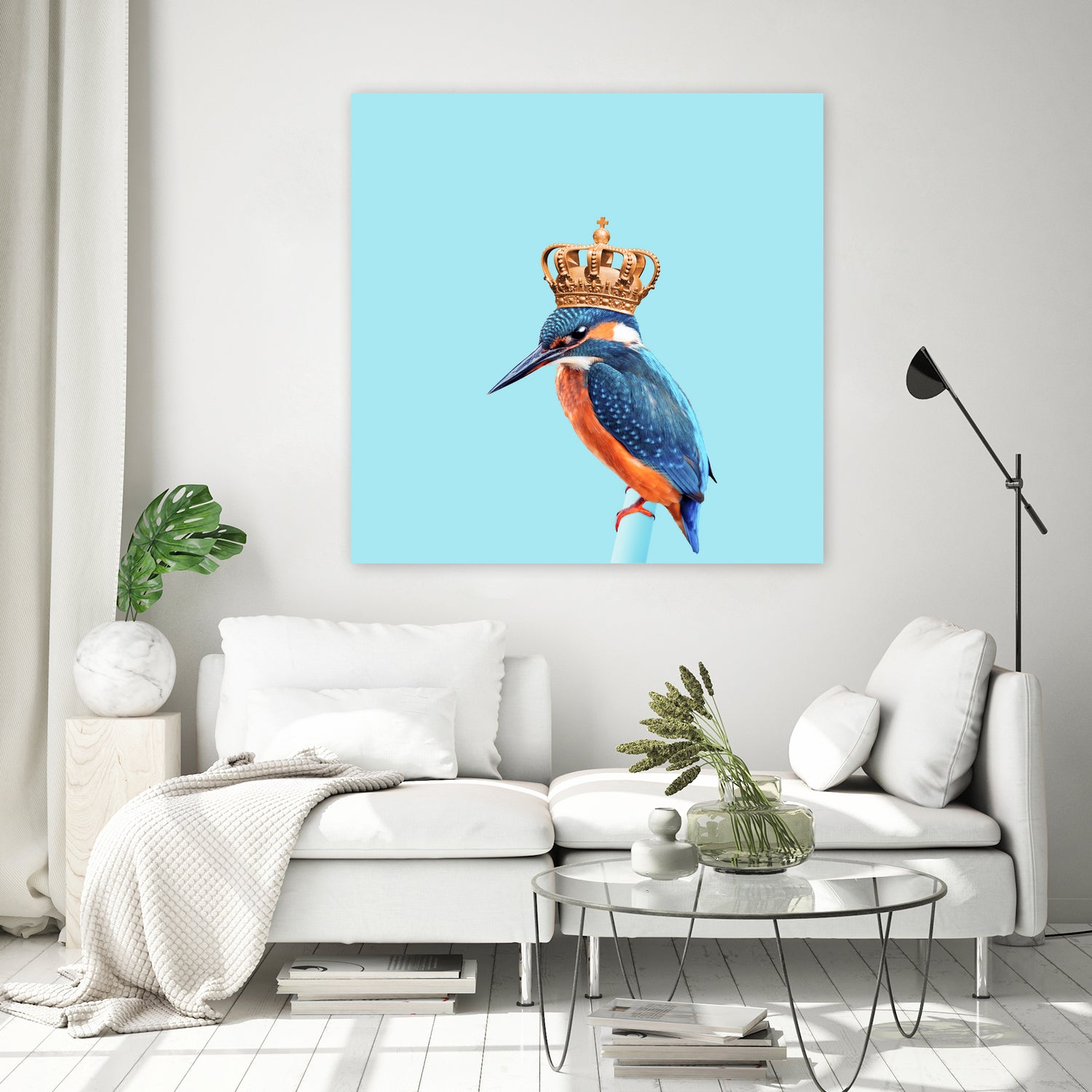 KINGFISHER by Jonas Loose on GIANT ART - blue photo manipulation