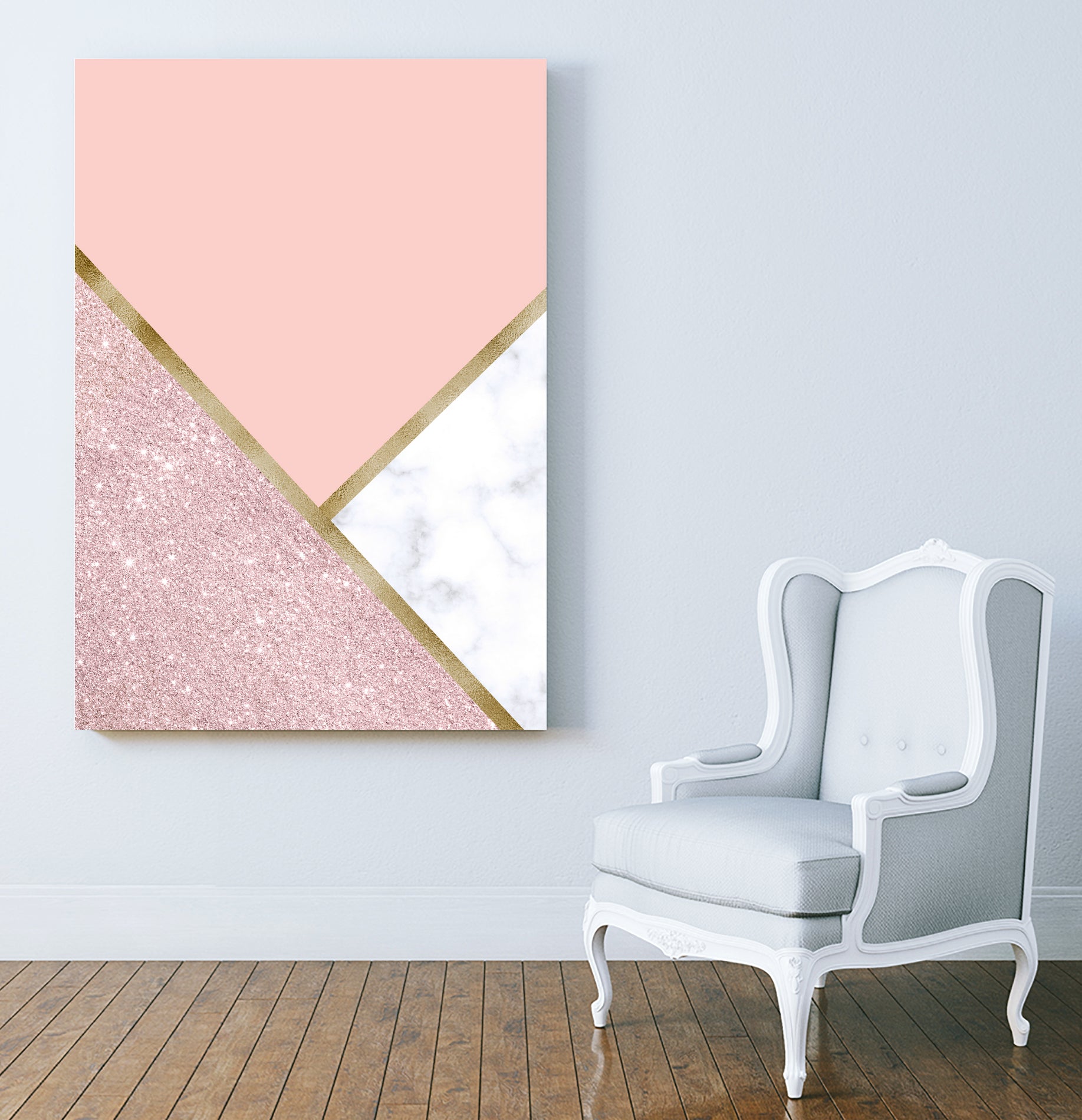 Glitter and marble by Denitsa Tsonkova on GIANT ART - pink digital drawing