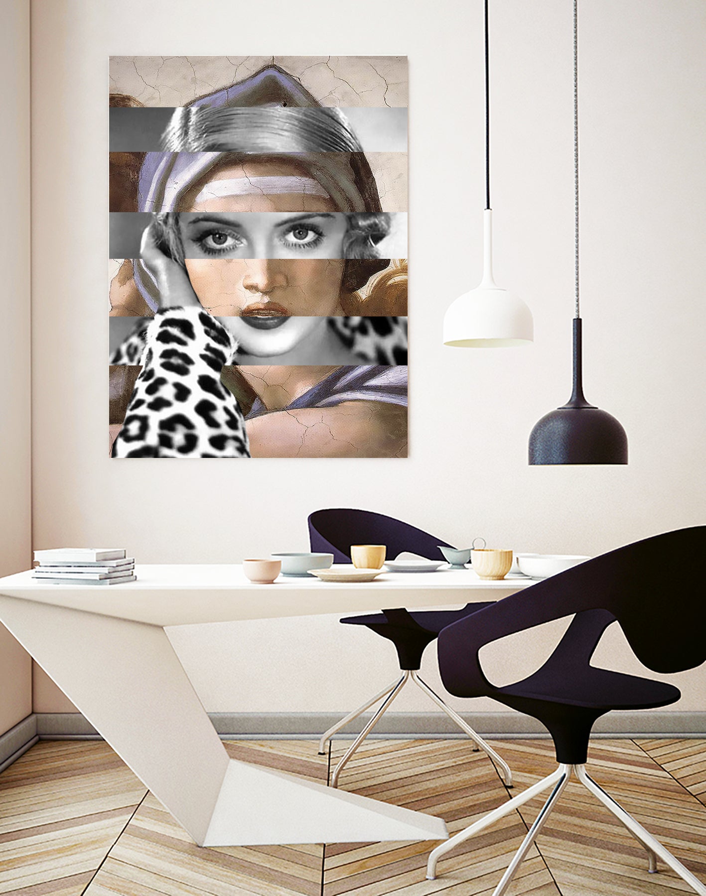 Michelangelo's Sibilla Delfica & Bette Davis by Luigi Tarini on GIANT ART - gray photo manipulation