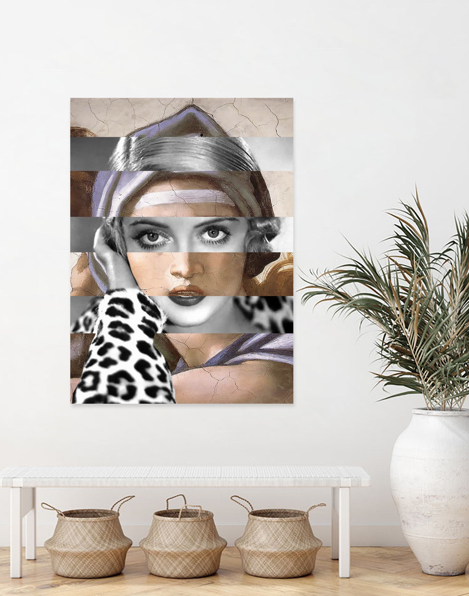 Michelangelo's Sibilla Delfica & Bette Davis by Luigi Tarini on GIANT ART - gray photo manipulation