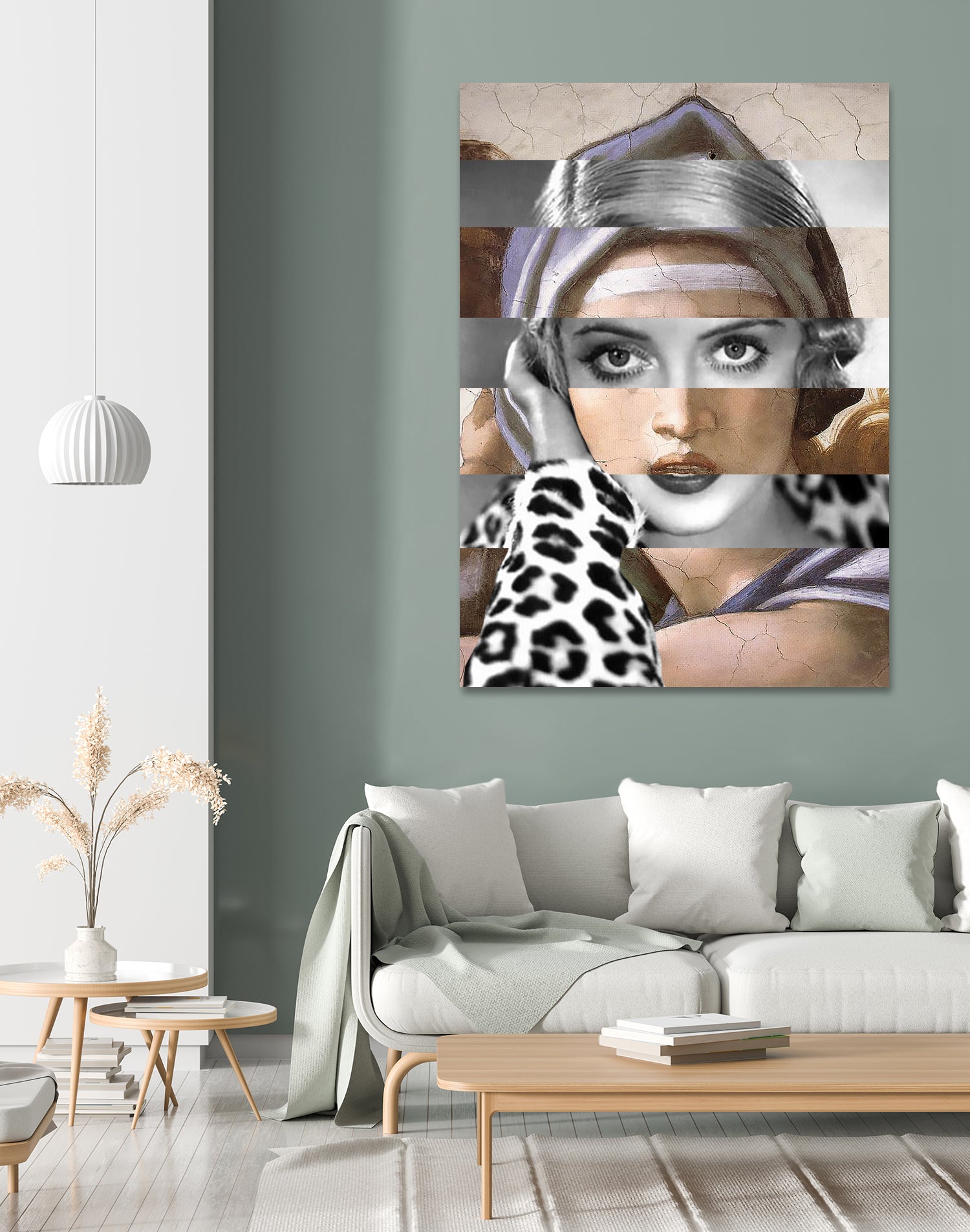 Michelangelo's Sibilla Delfica & Bette Davis by Luigi Tarini on GIANT ART - gray photo manipulation