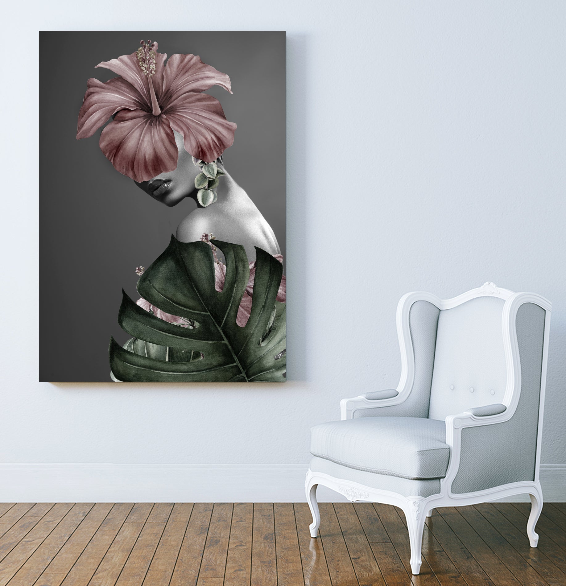 Hibiscus III by Tania Amrein on GIANT ART - red mixed media