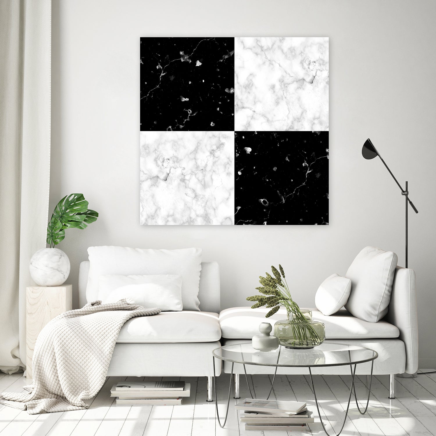 Black and white marble by Denitsa Tsonkova on GIANT ART - black digital drawing