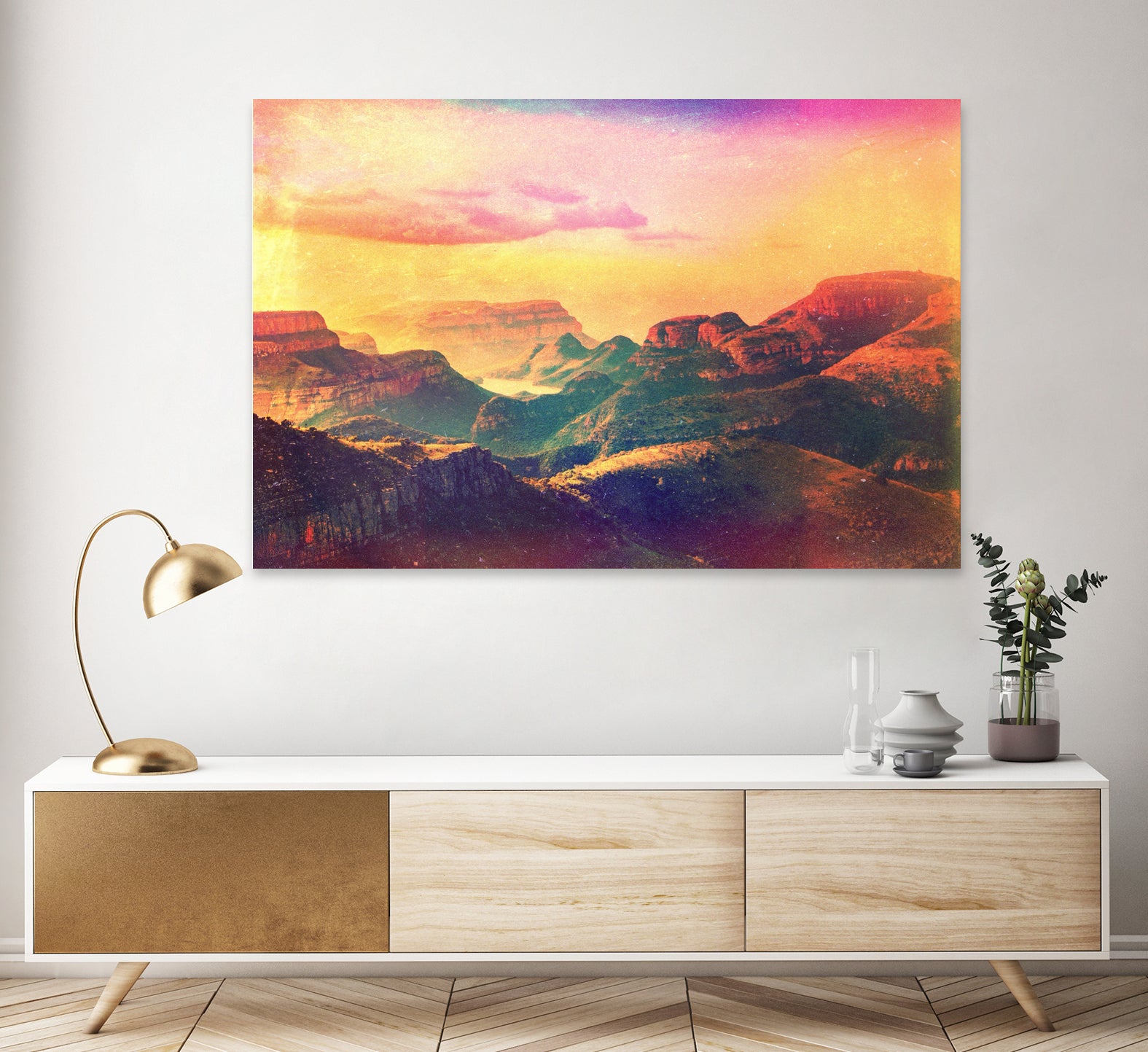 Slumpy Lands II by Daniel Montero on GIANT ART - yellow photo manipulation