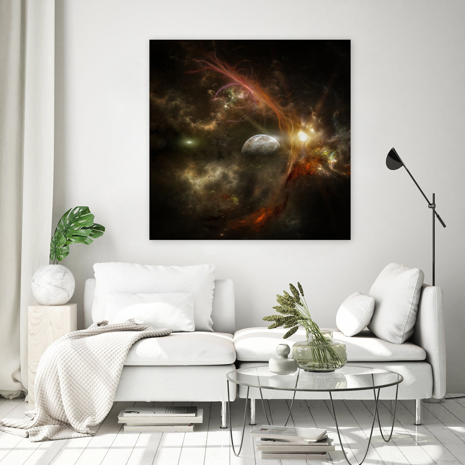 Bright nebula by Alain Gaymard on GIANT ART - black 3d art
