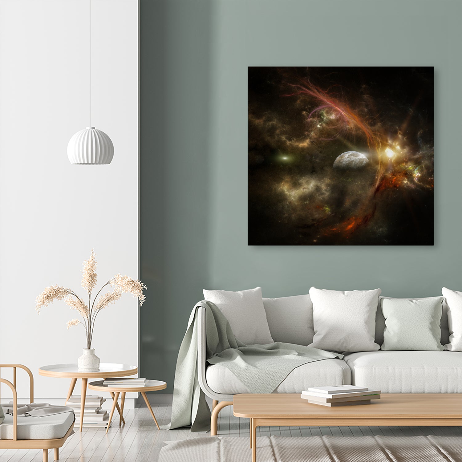 Bright nebula by Alain Gaymard on GIANT ART - black 3d art