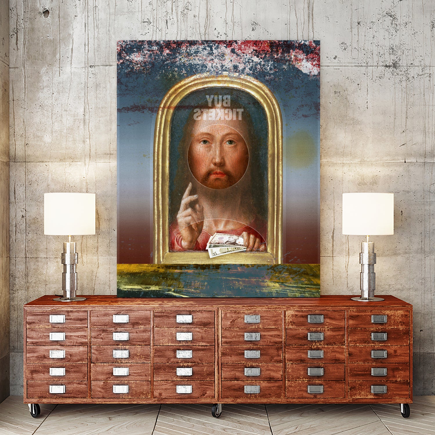 Two, Please by José Luis Guerrero on GIANT ART - yellow digital painting