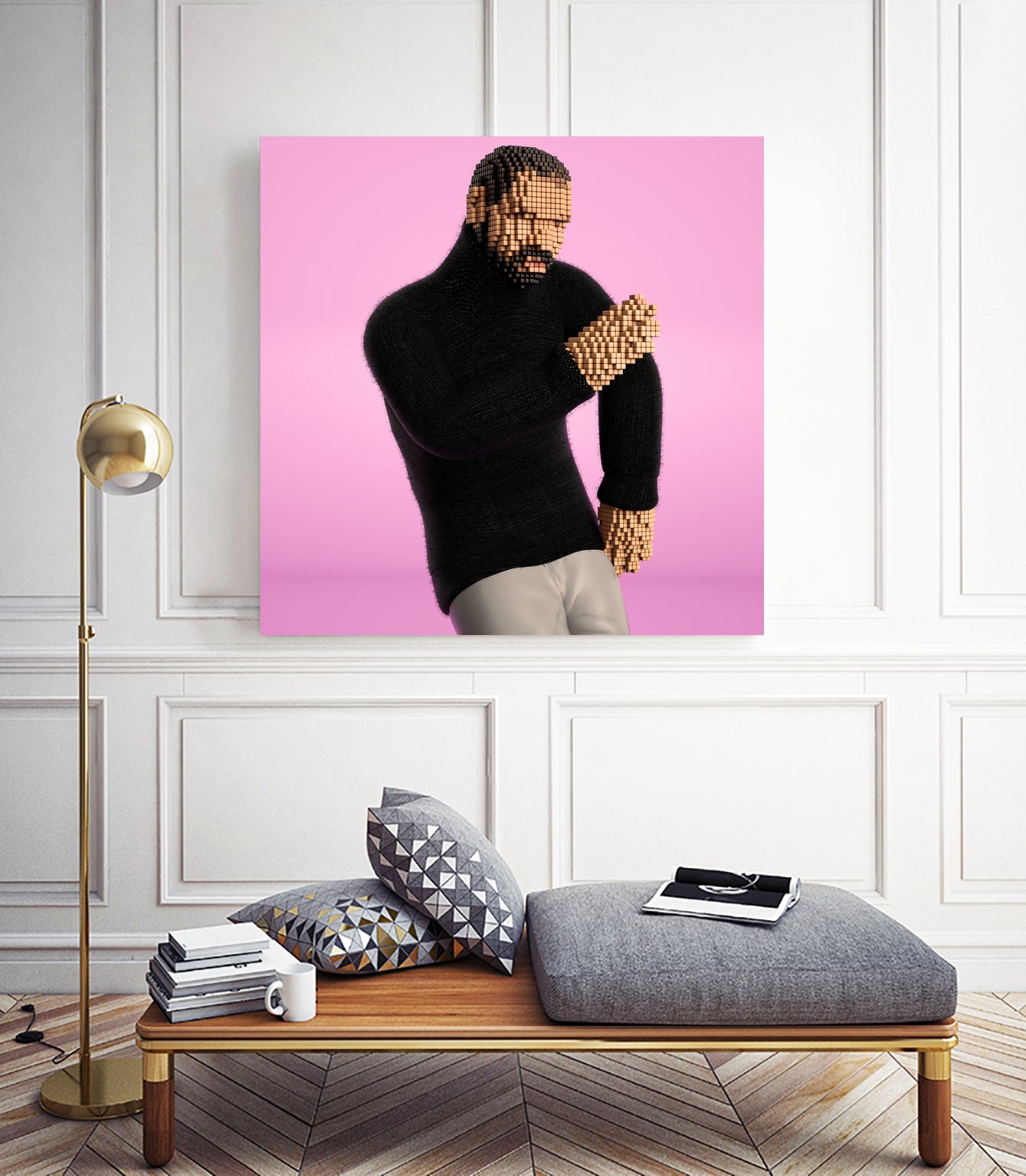 One Dance by Antoni Tudisco on GIANT ART - pink 3d art