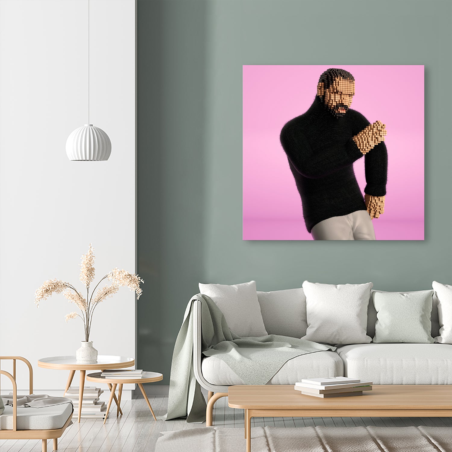 One Dance by Antoni Tudisco on GIANT ART - pink 3d art