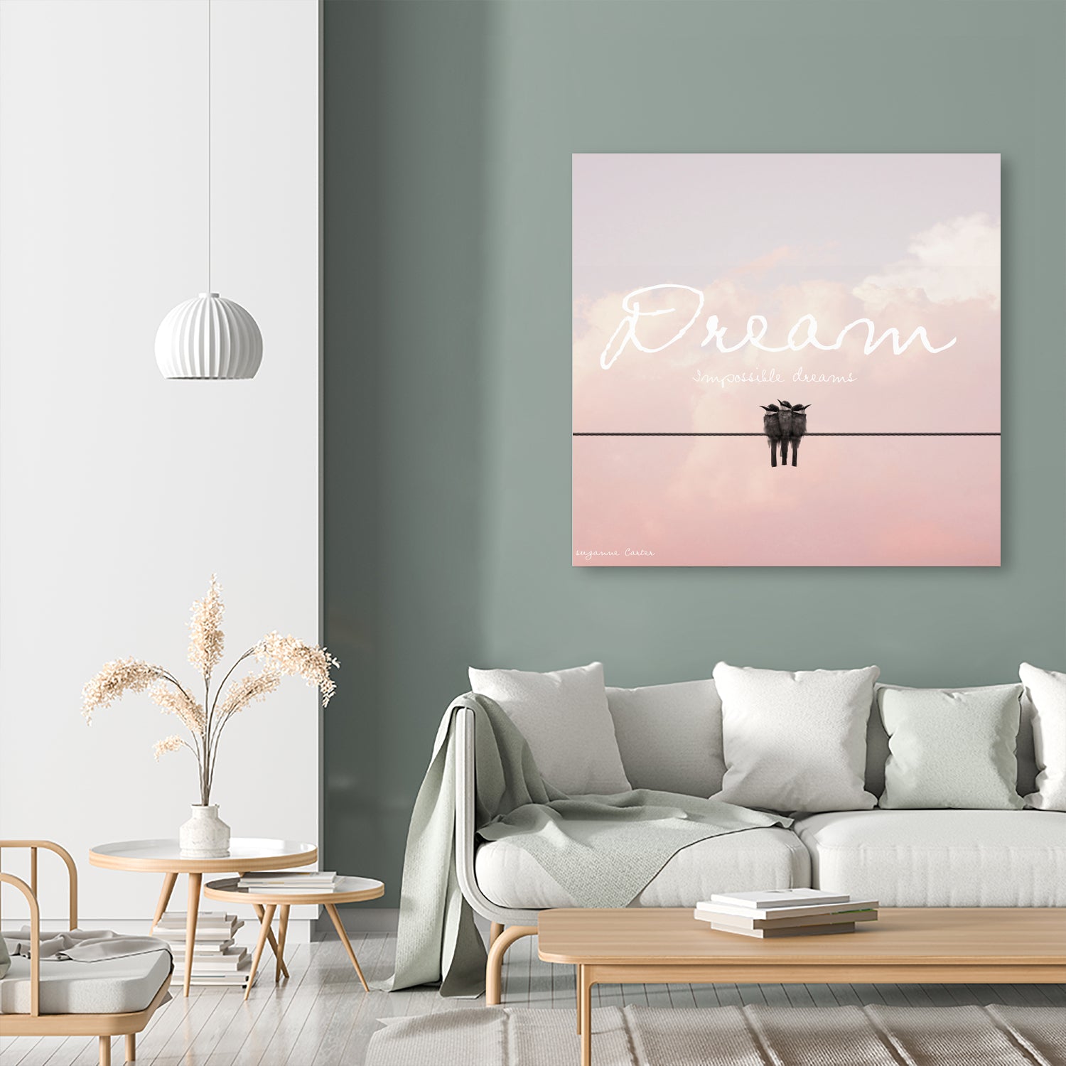 Dreamer by Donna Carter on GIANT ART - pink typography