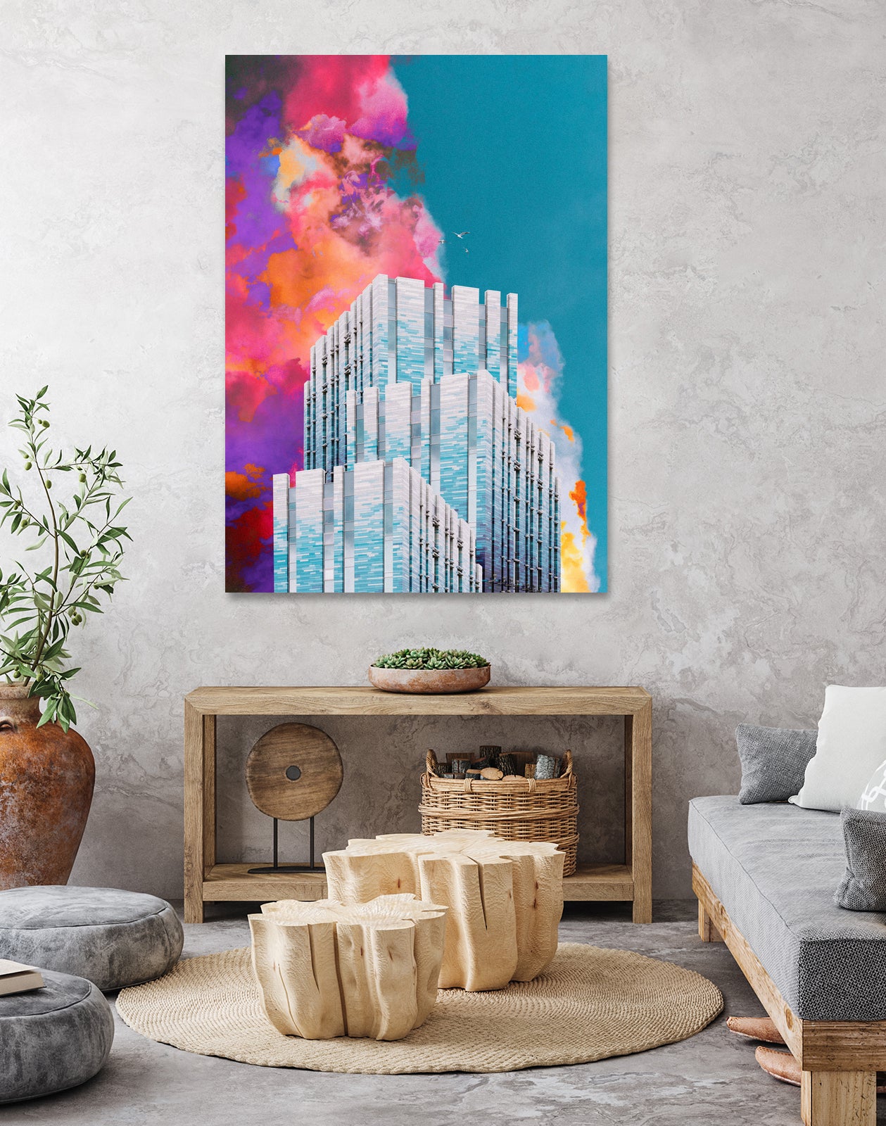 2099 by Dorian Legret on GIANT ART - blue photo illustration