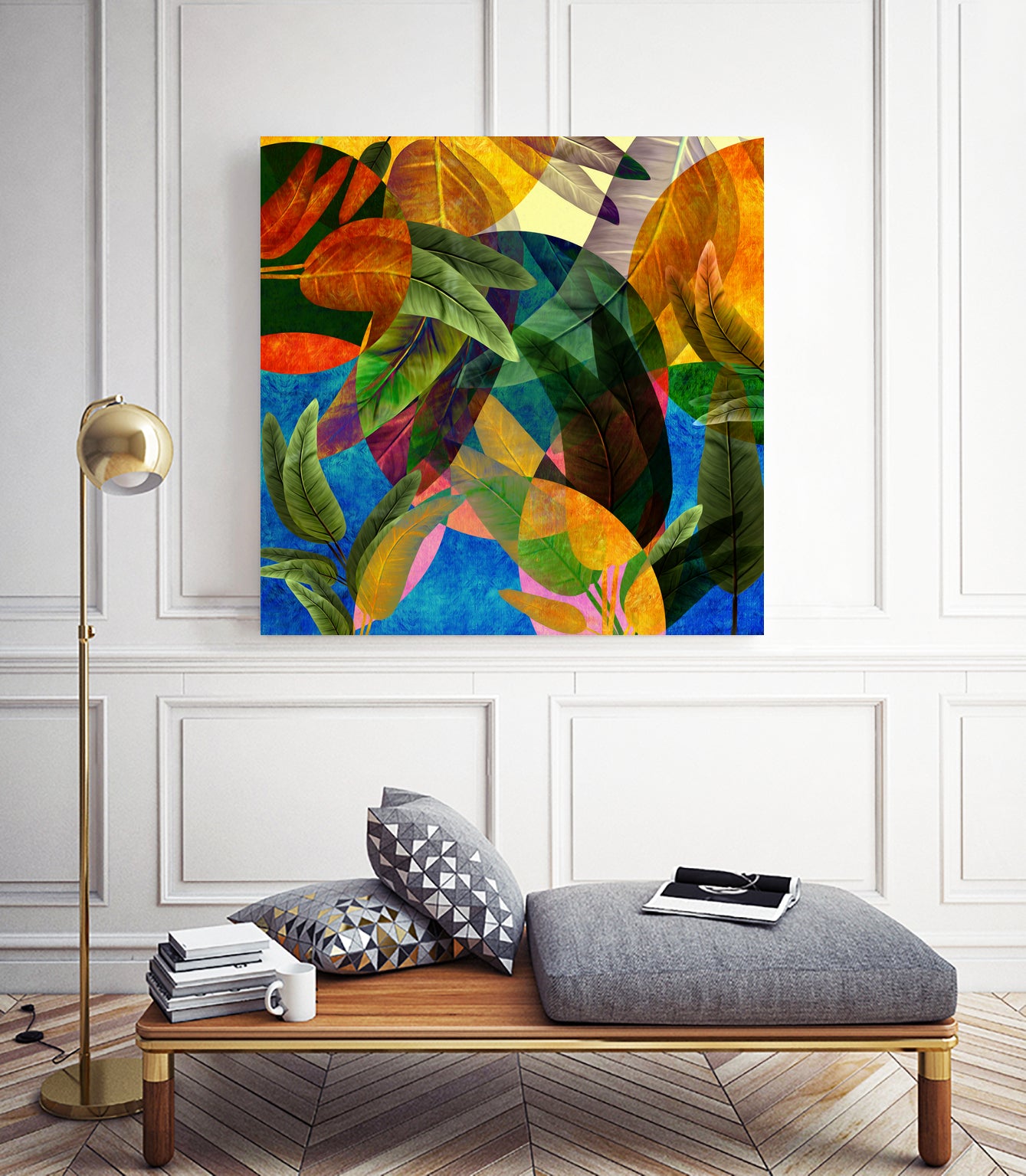 Retro Tropical Tiki Fantasy by Mar Cantón on GIANT ART - white digital painting