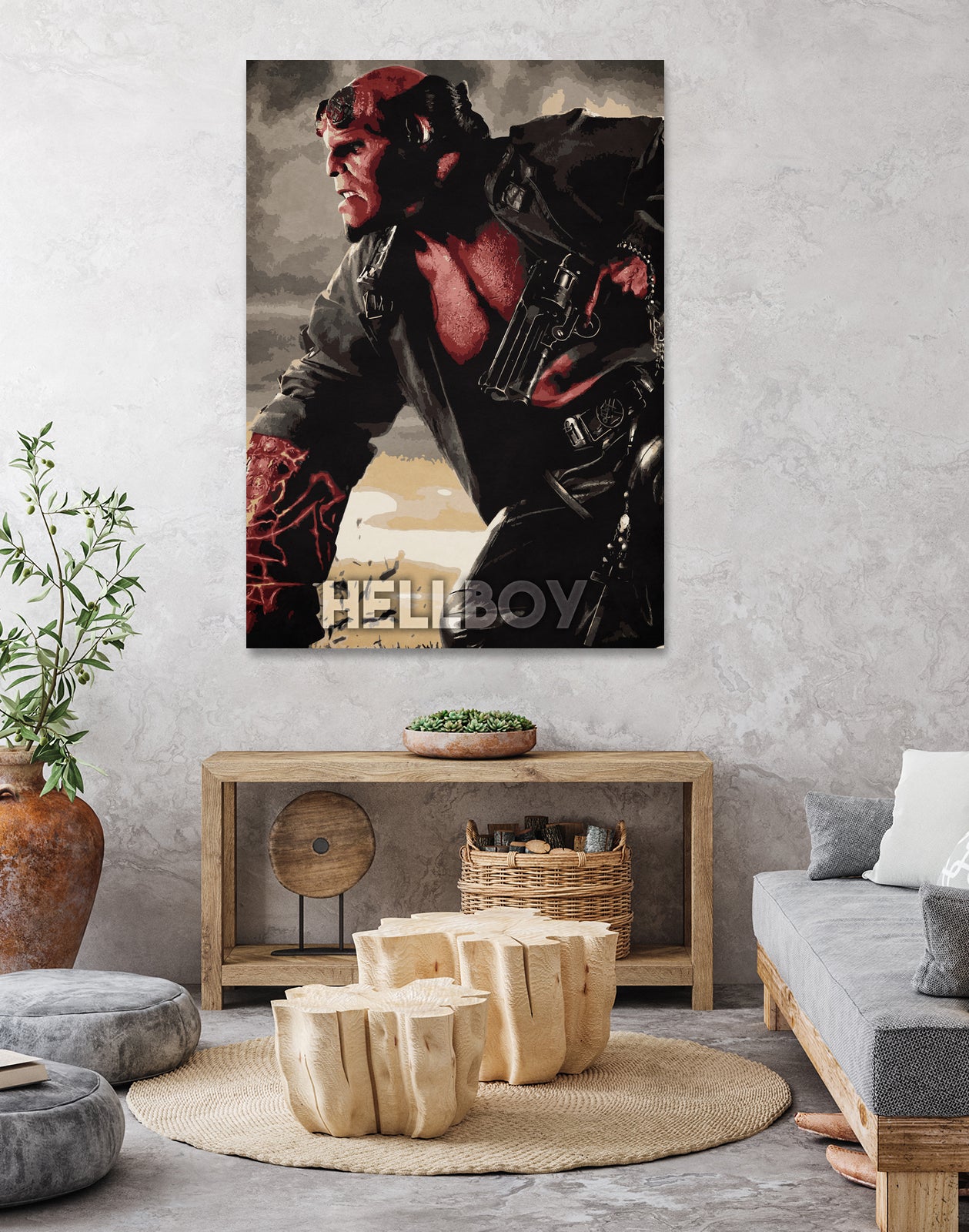 hellboy by Durro Art on GIANT ART - red character design
