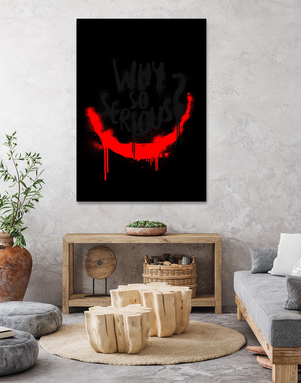 Why so serious? The Joker by gareth mcguckin on GIANT ART - white typography