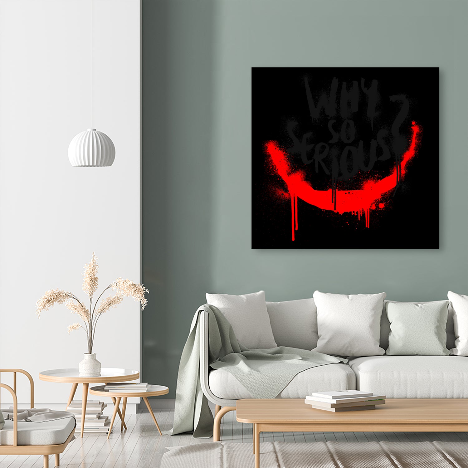 Why so serious? The Joker by gareth mcguckin on GIANT ART - white typography